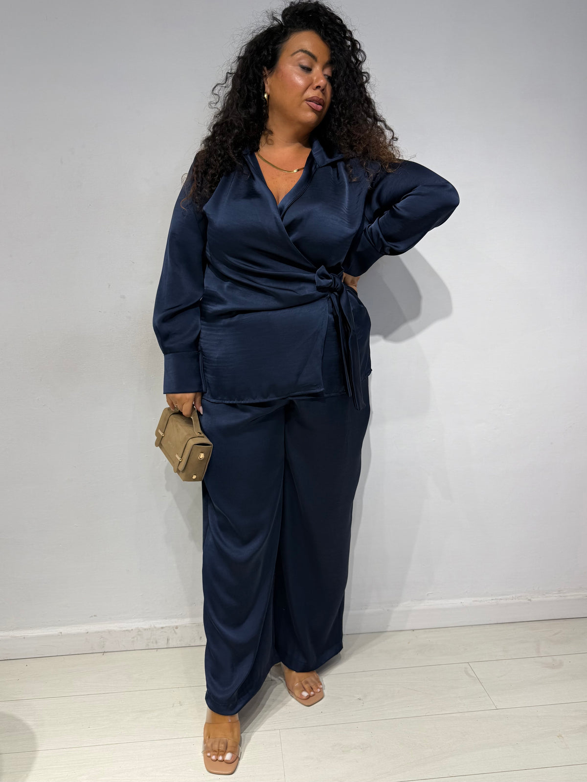 Coordinato Satin Blu