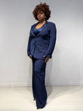 Tailleur Smoking Blu