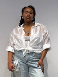 Camicia Semitrasparente Bianca