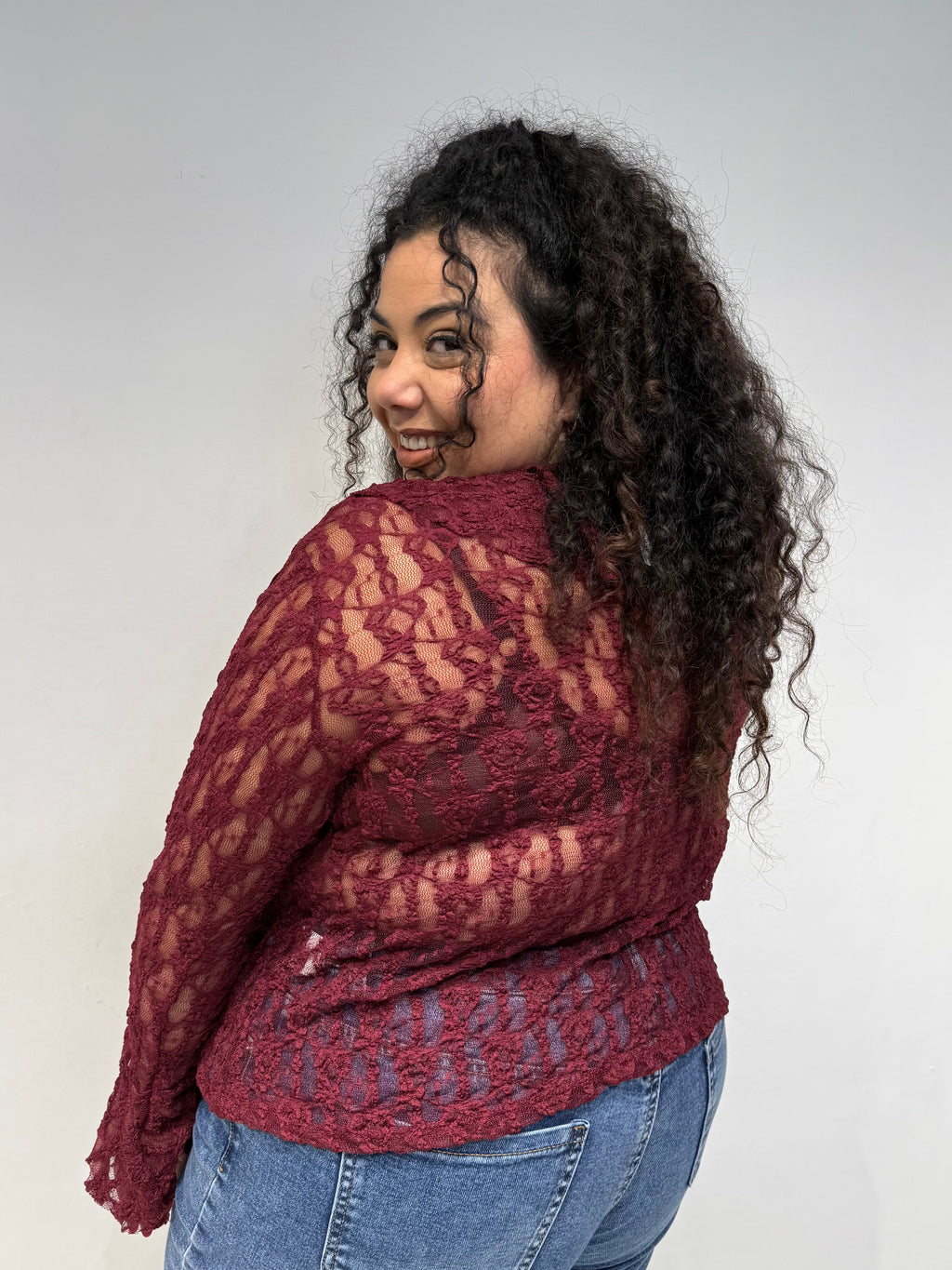 Maglia Macramé Bordeaux