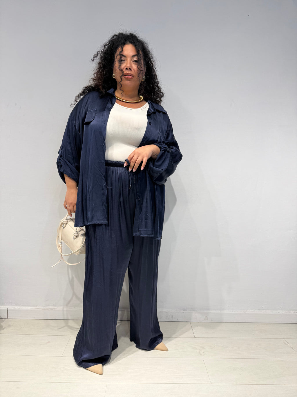 Coordinato Satine Blu