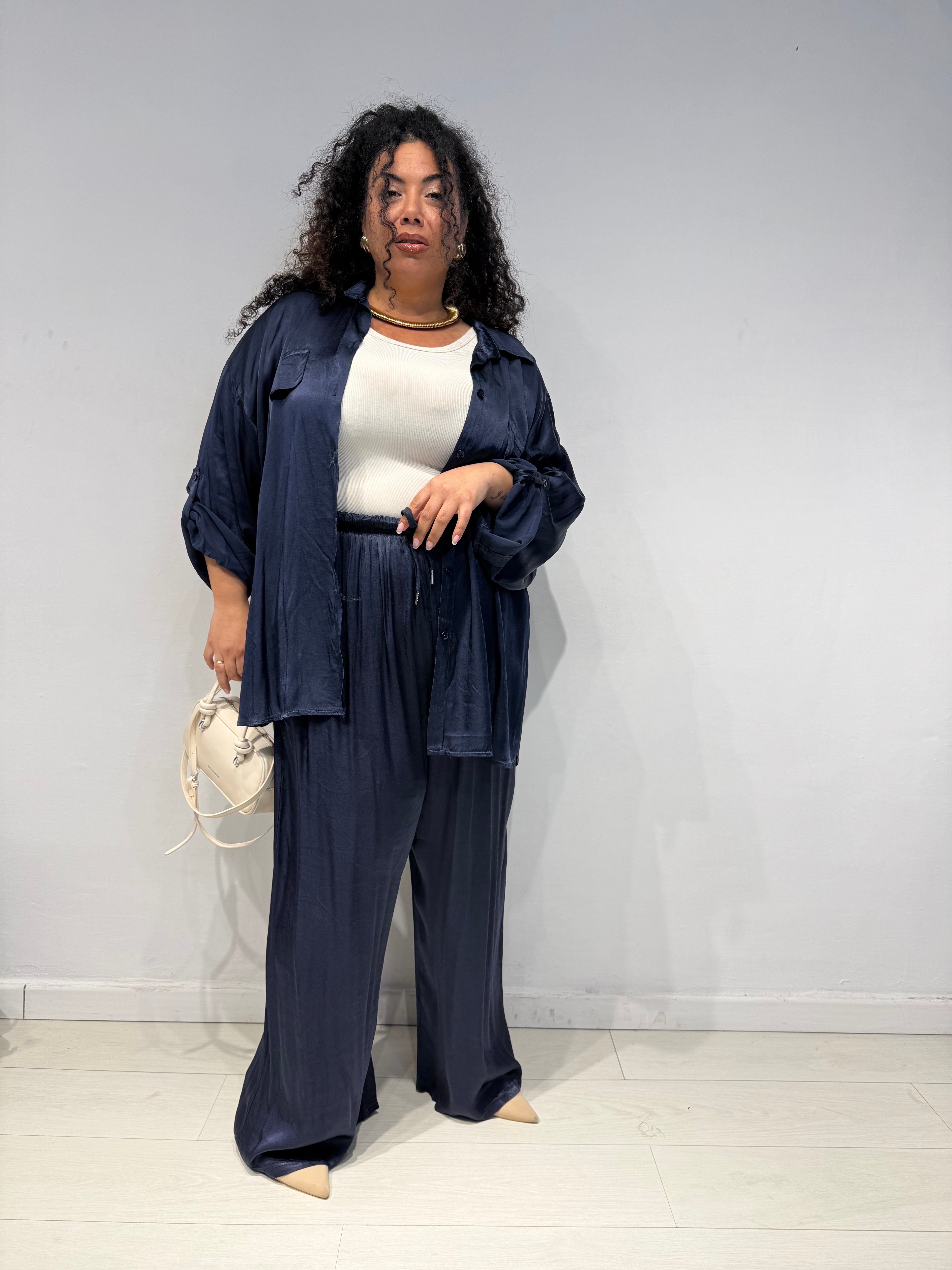 Coordinato Satine Blu