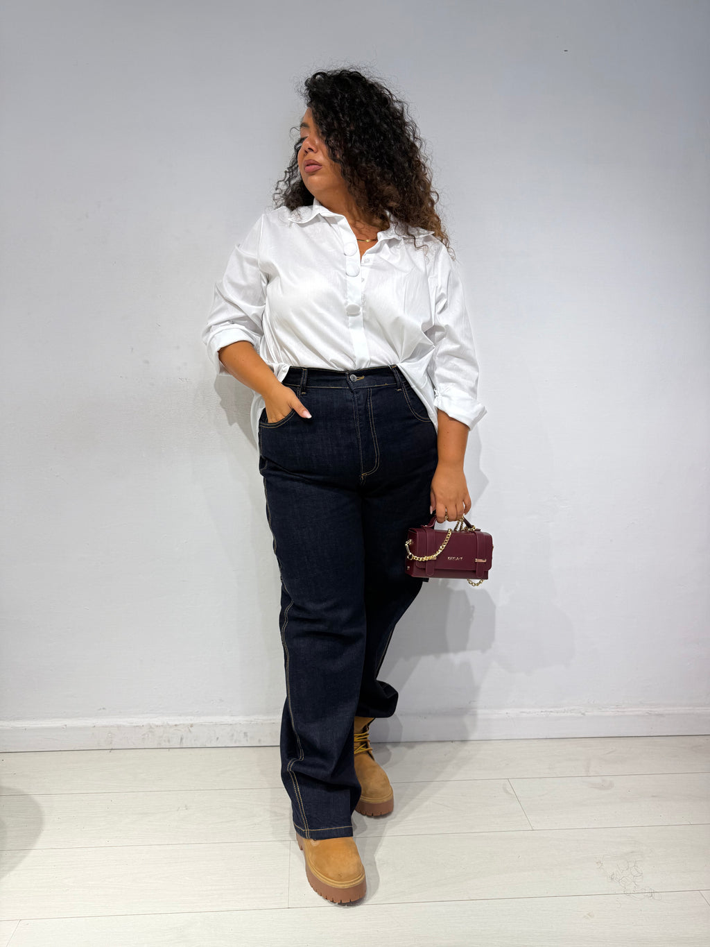 Camicia Buttons Bianca