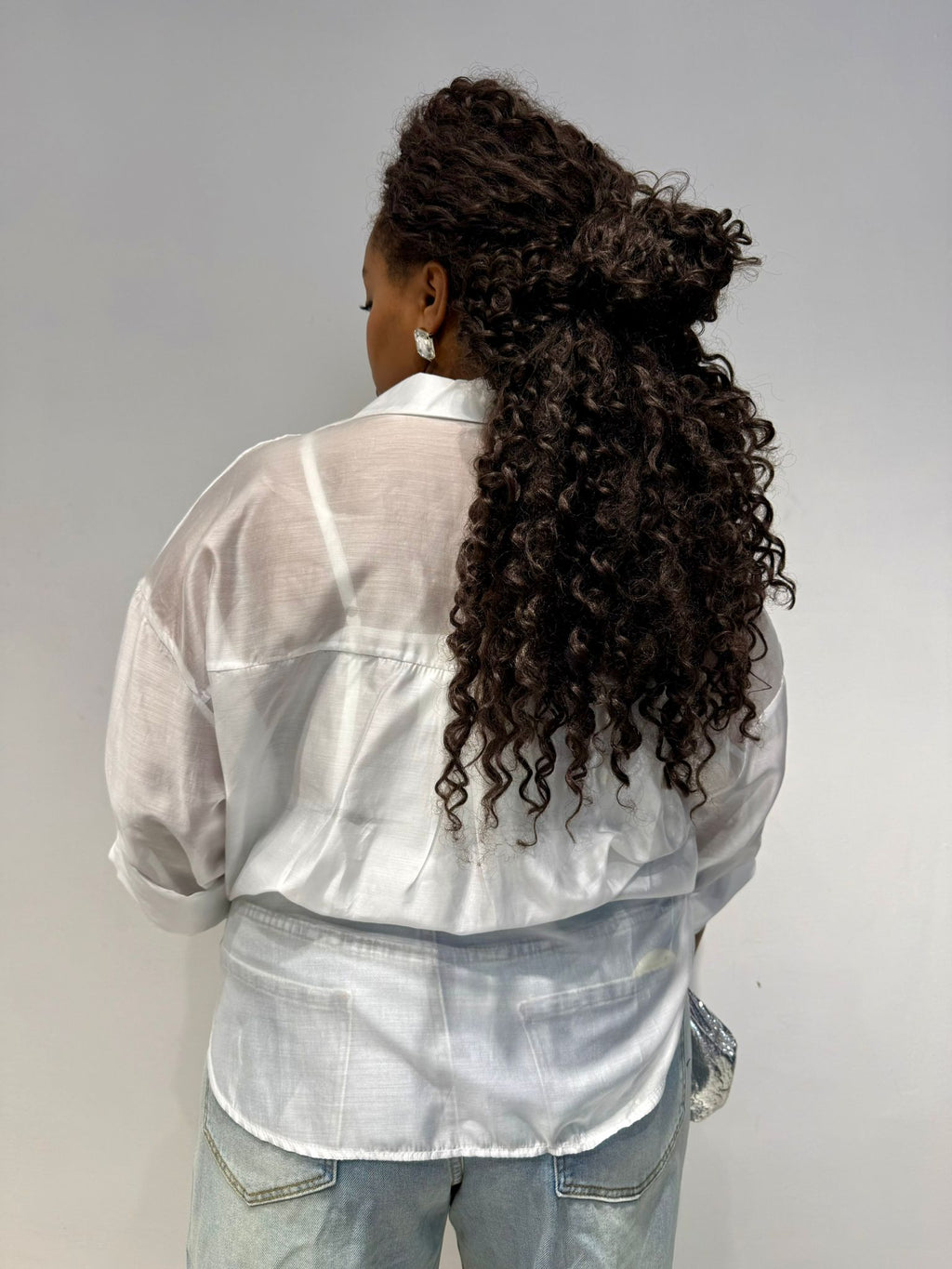 Camicia Semitrasparente Bianca