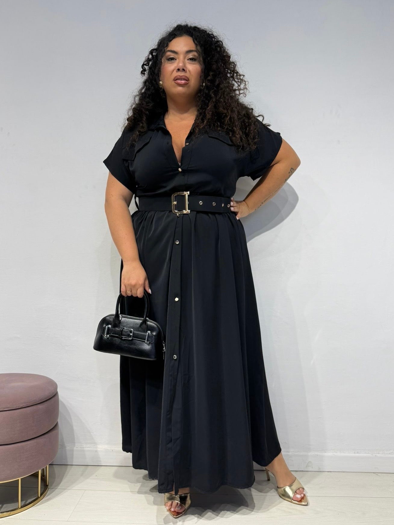 Abito Camicia Nero