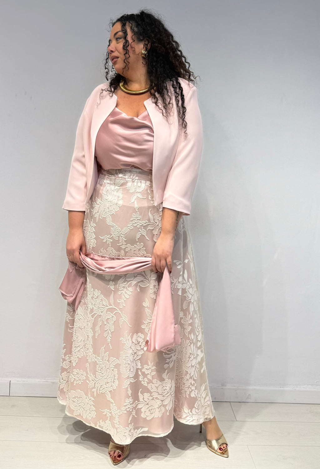 Coordinato Gonna e Top Amely Rosa