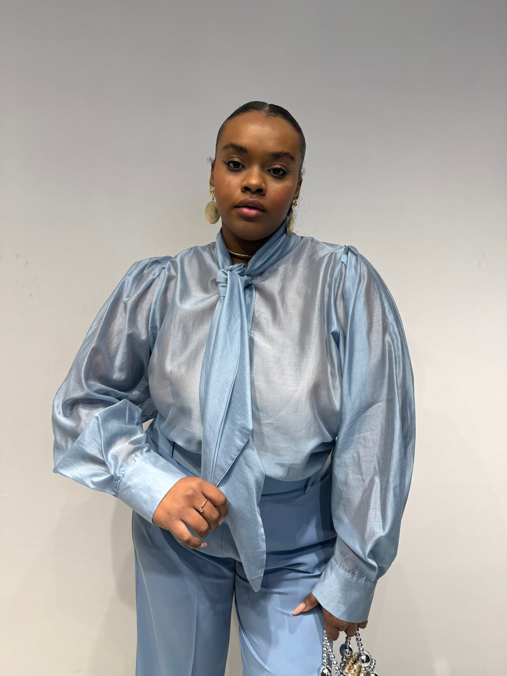 Camicia Flake Celeste