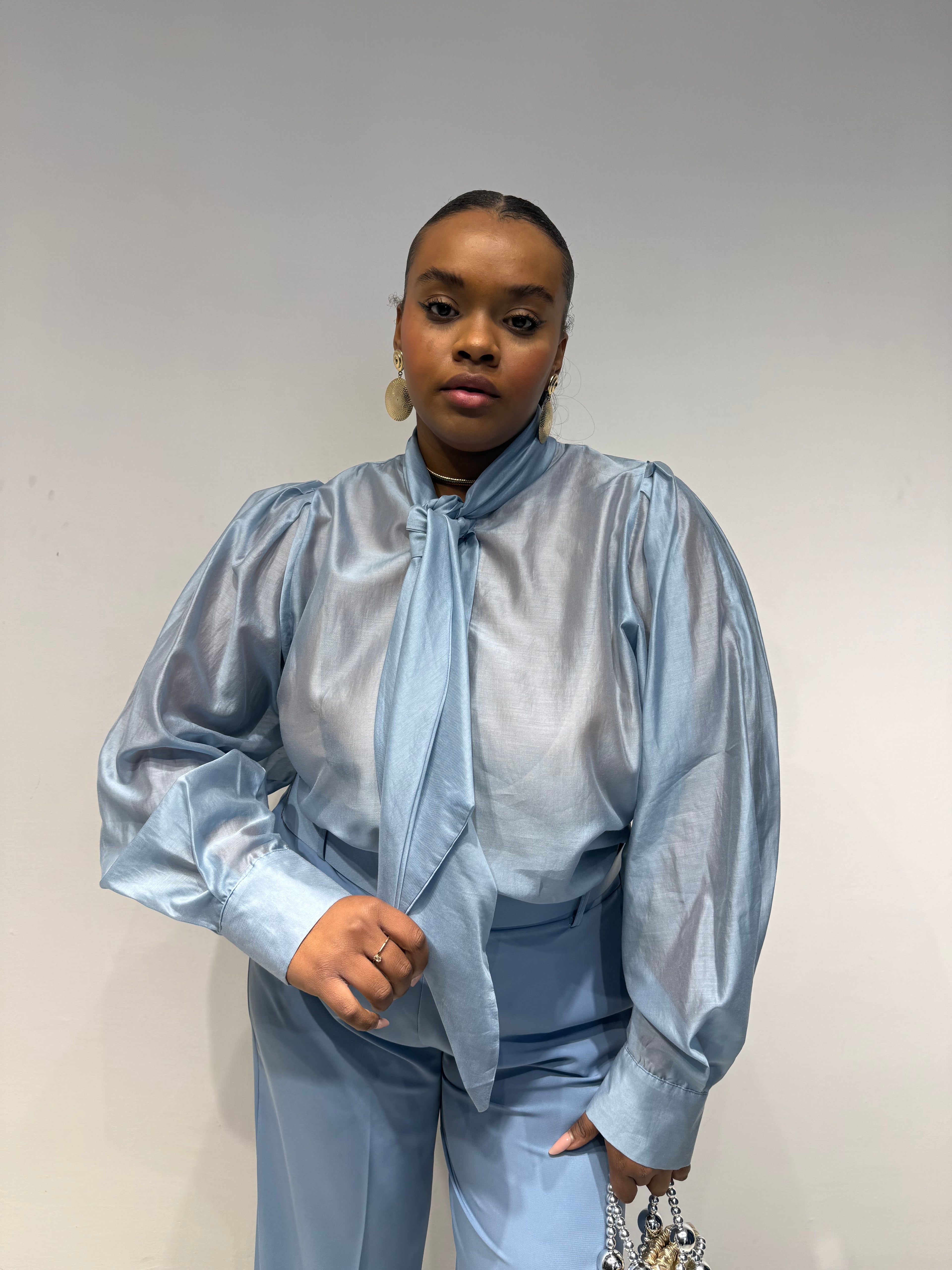 Camicia Flake Celeste