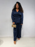 Coordinato Satin Blu