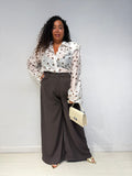 Camicia spalline Pois Bianca