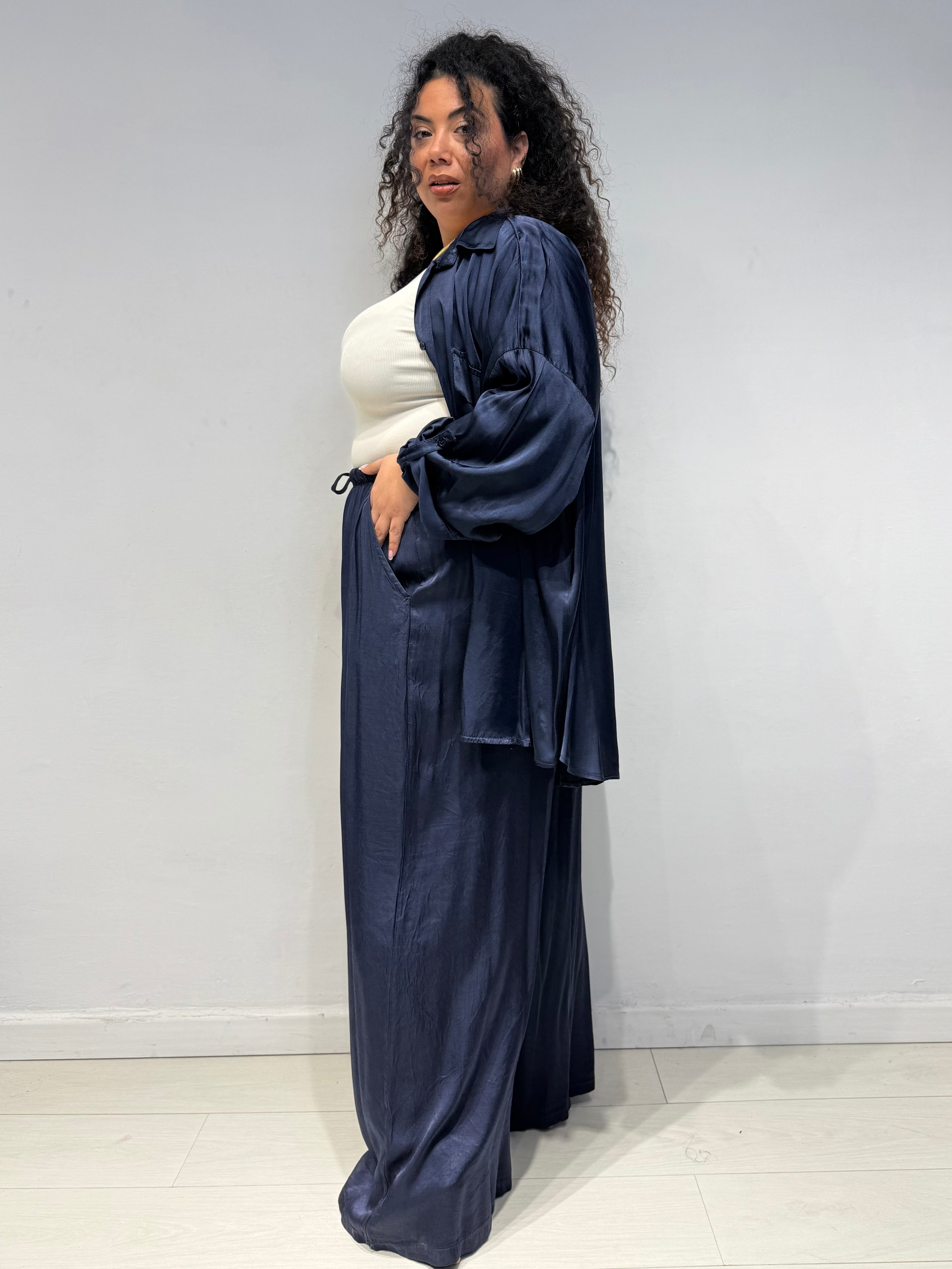 Coordinato Satine Blu