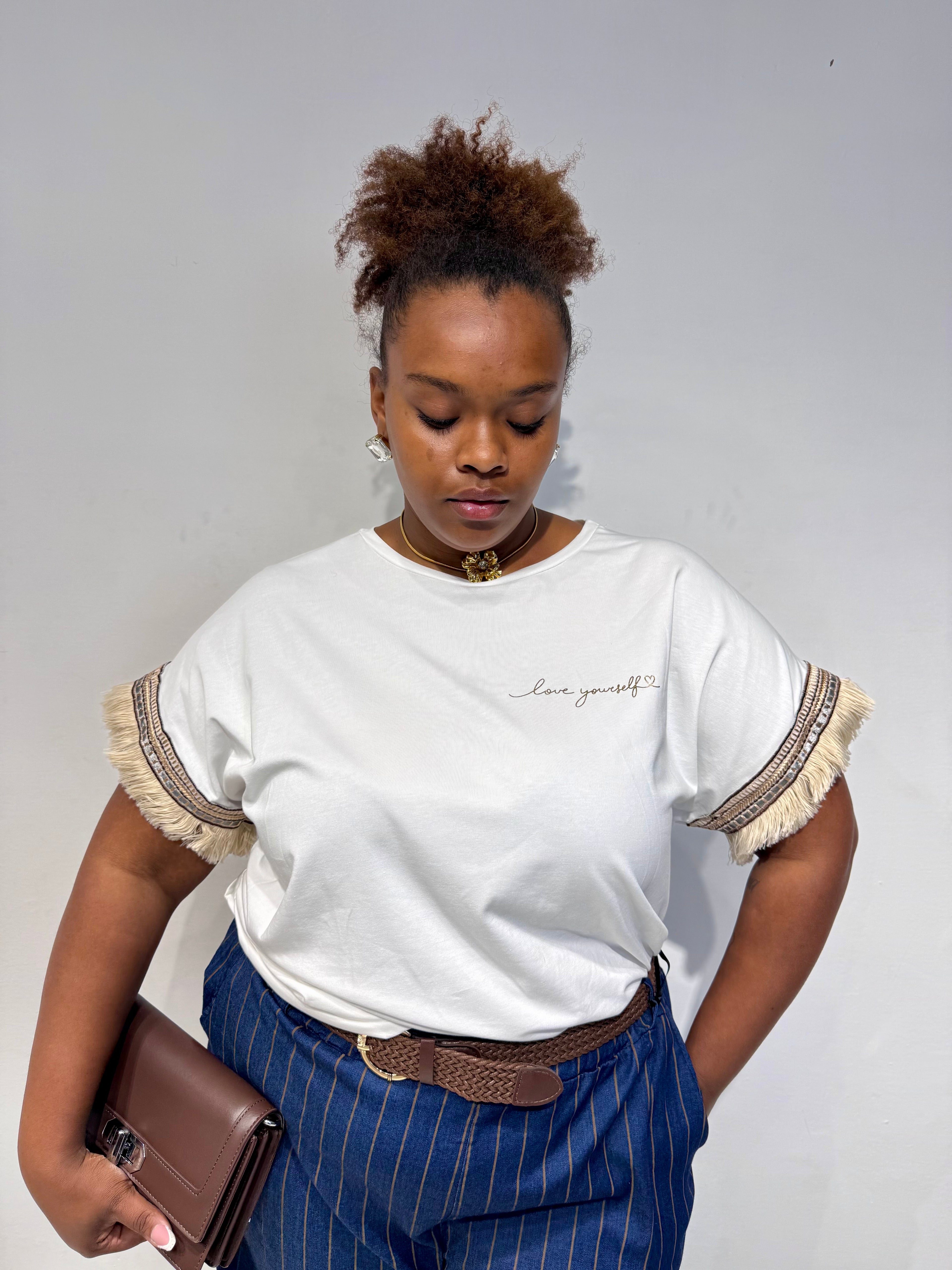 T-Shirt India Bianca