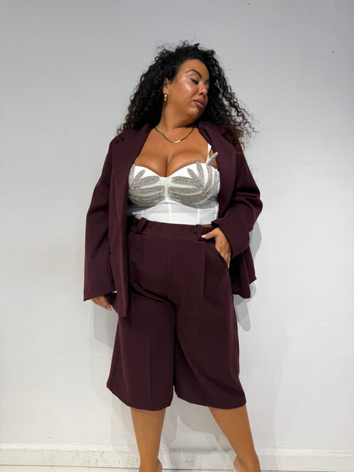 Tailleur Bea Bordeaux