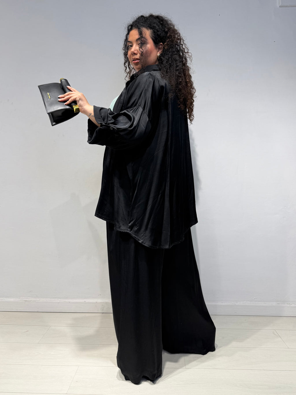 Coordinato Satine Nero