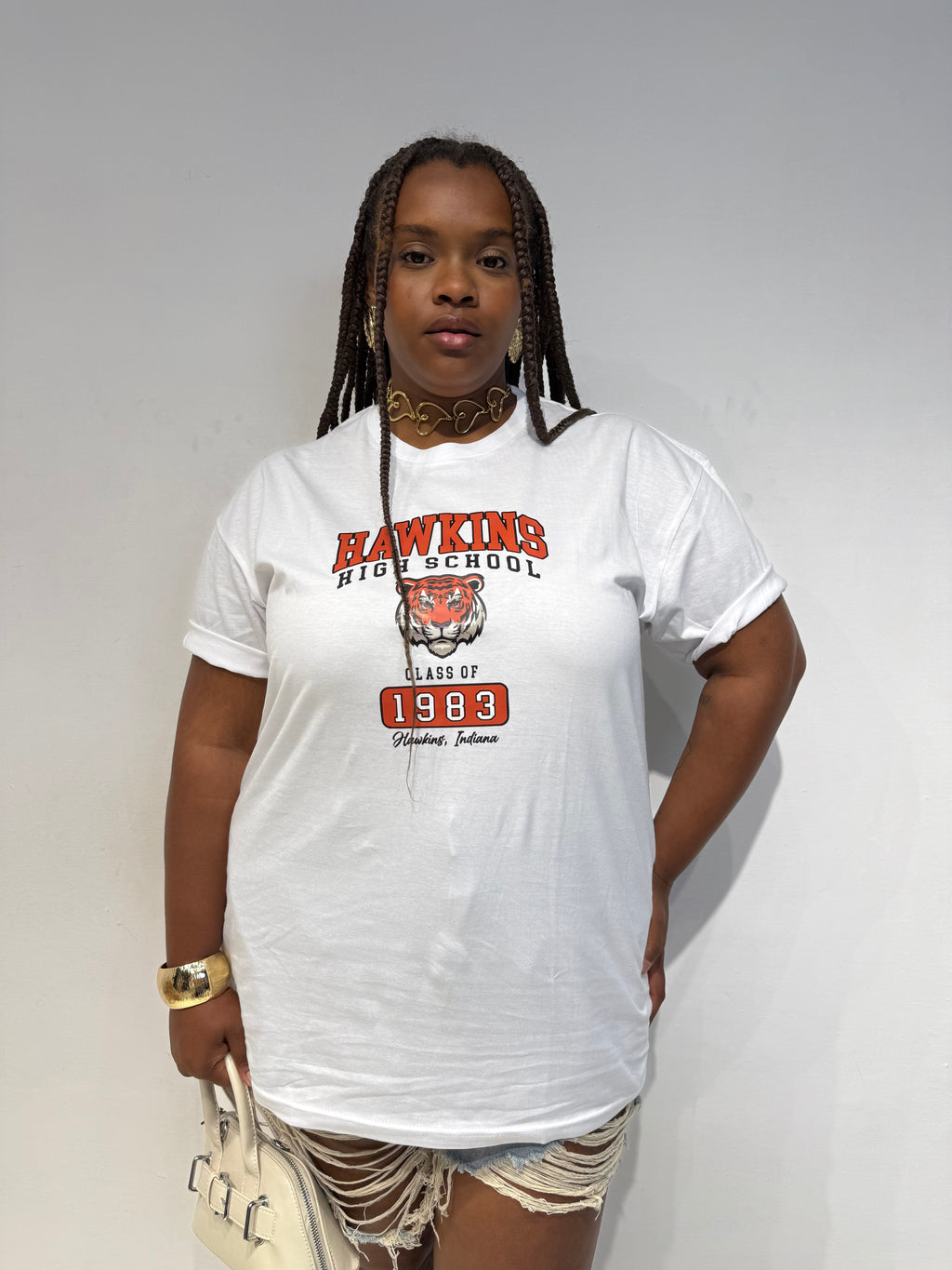 T-shirt Tiger Bianca