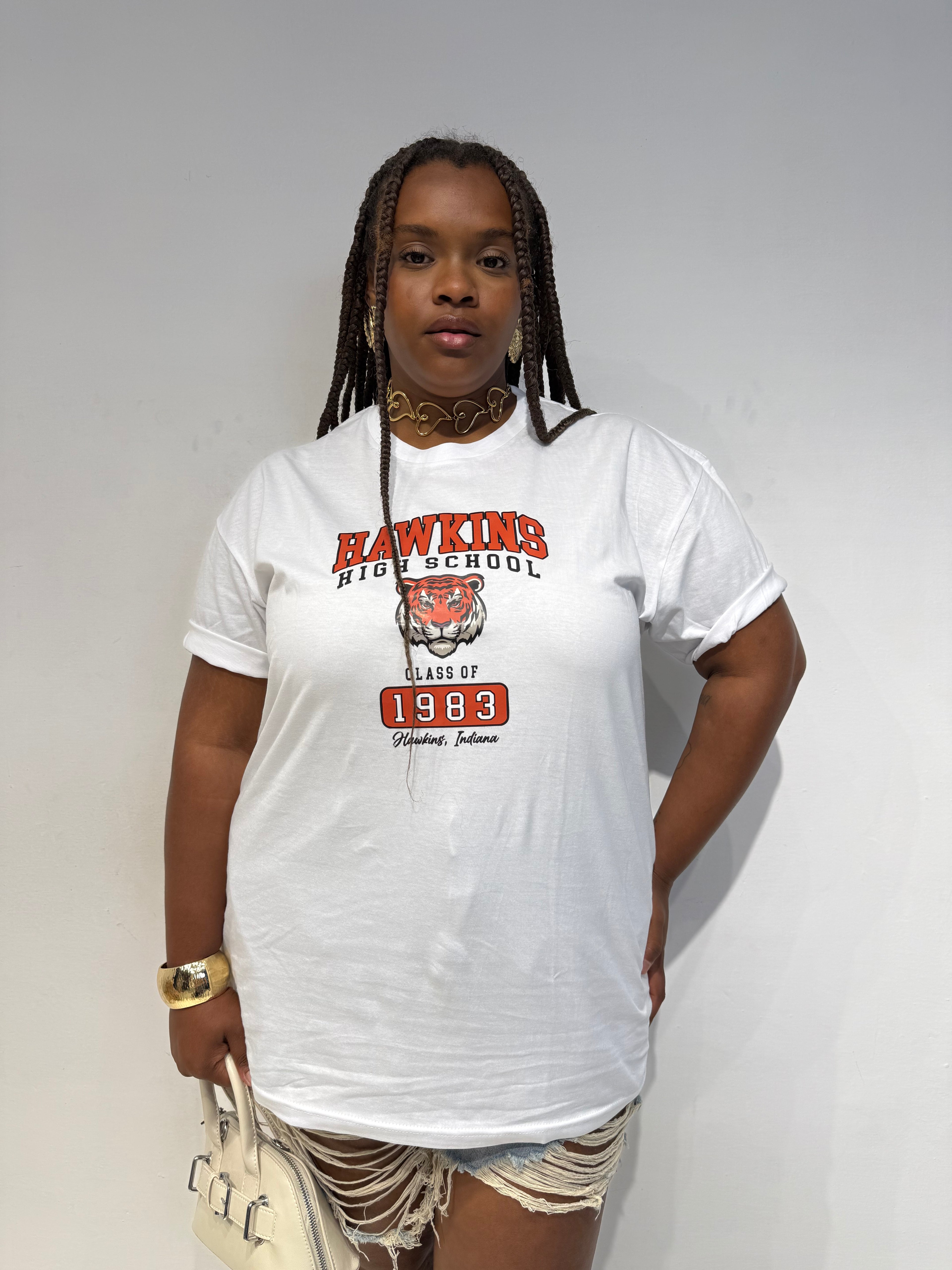 T-shirt Tiger Bianca