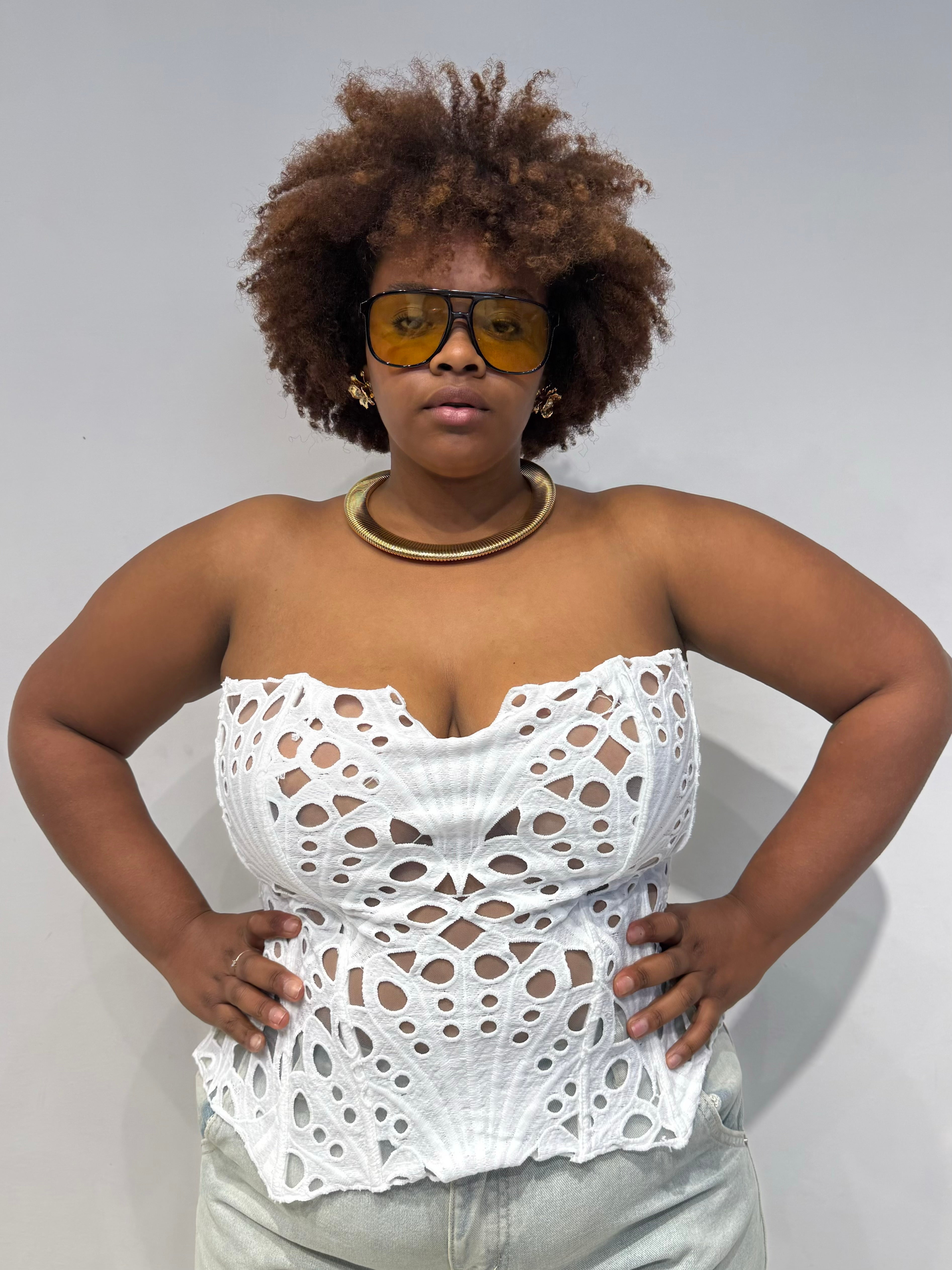 Corpetto Pamela Bianco