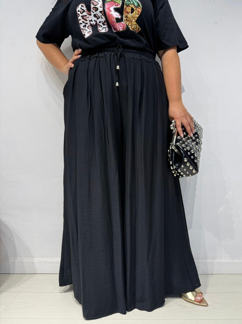 Pantaloni Melany Nero