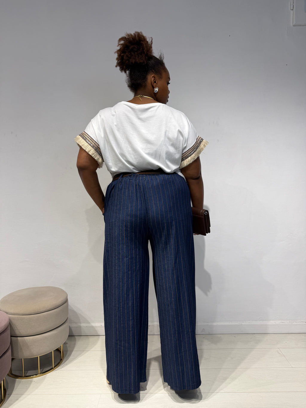 Jeans Chambray Gessato