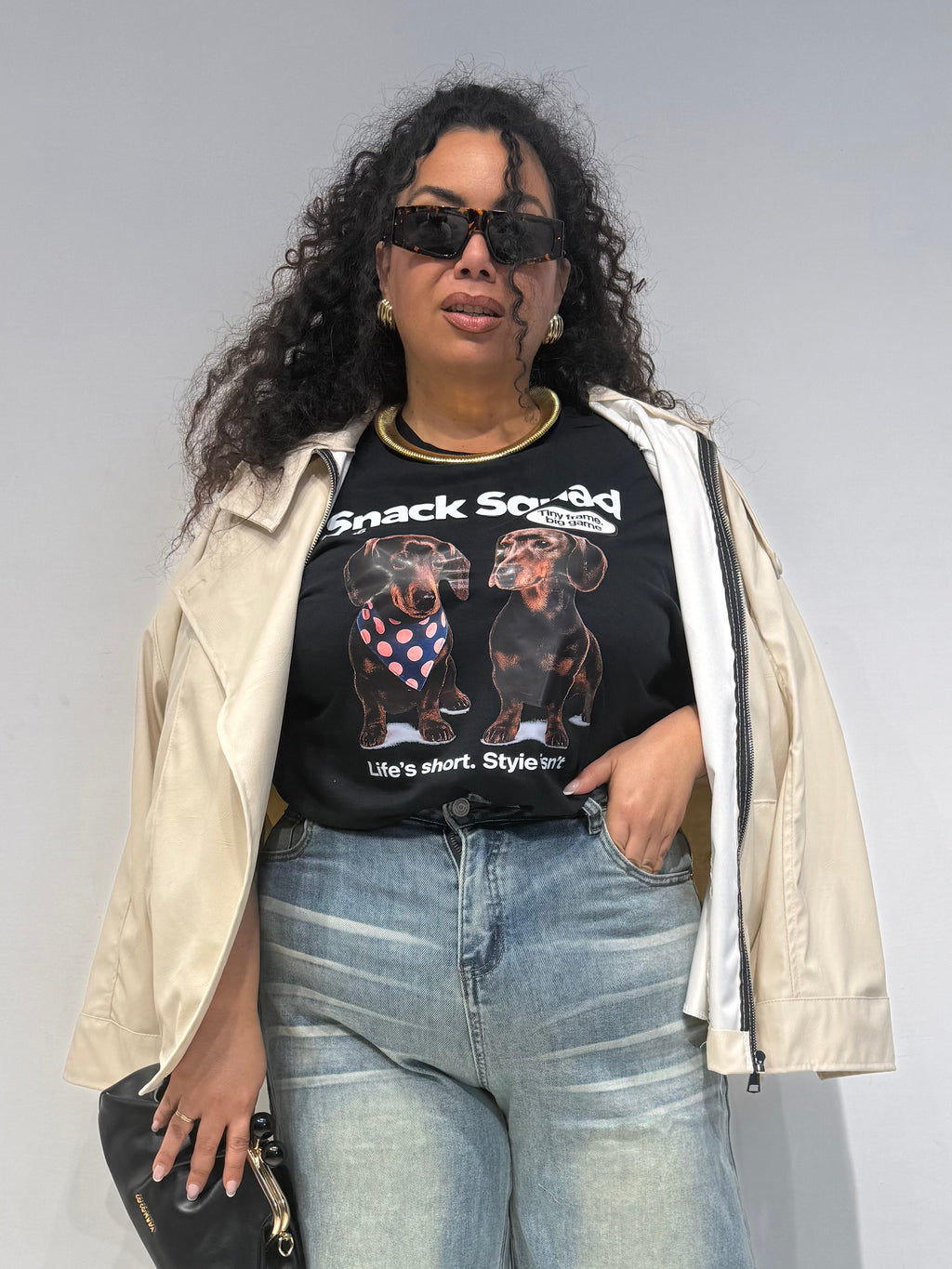 T-shirt Double Dog Nera