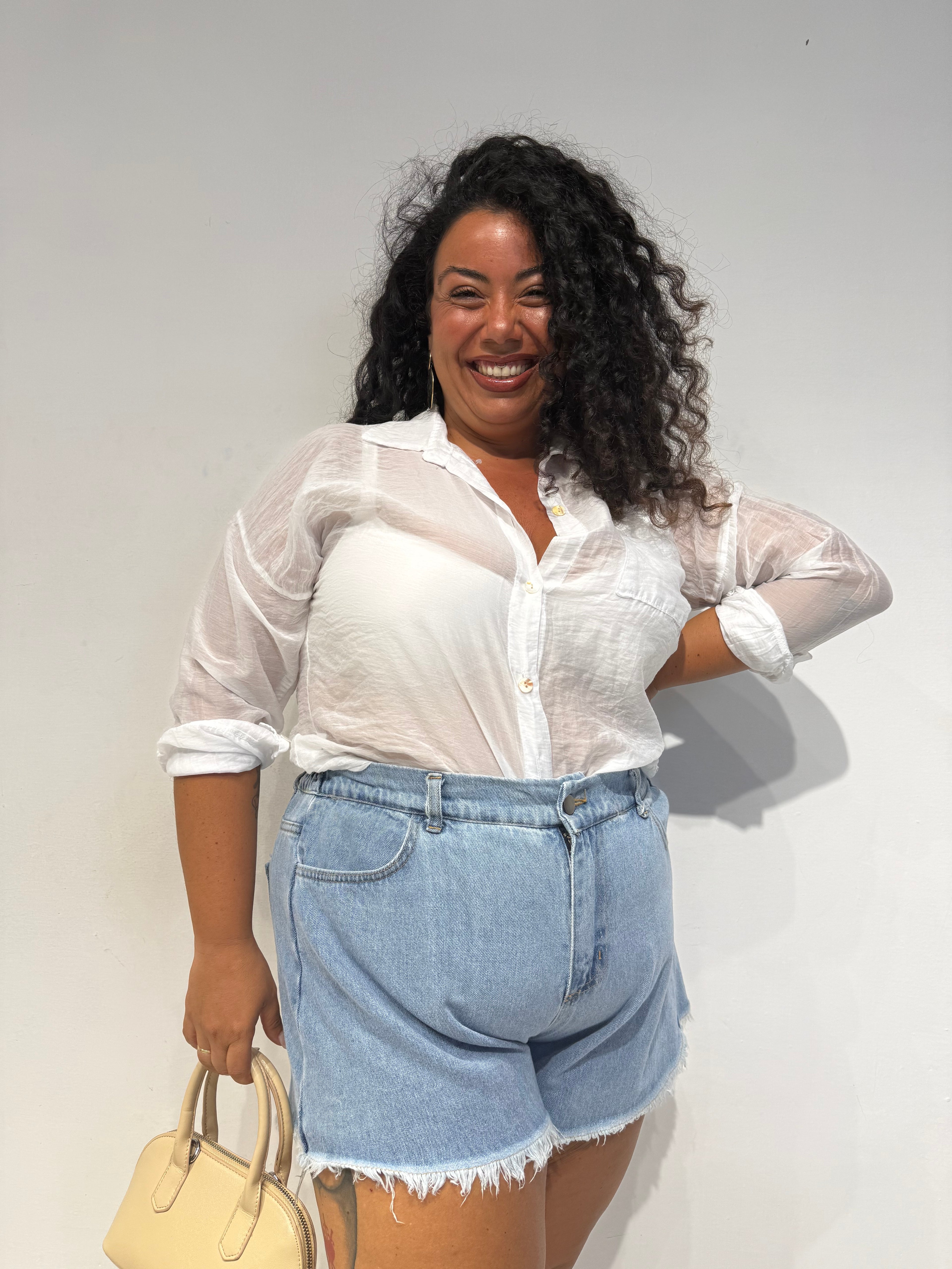 Camicia Velata Bianca