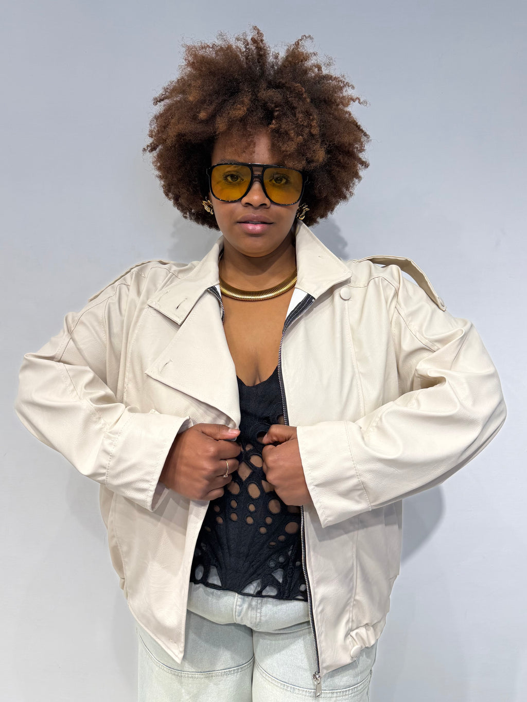 Bomber Melany Beige