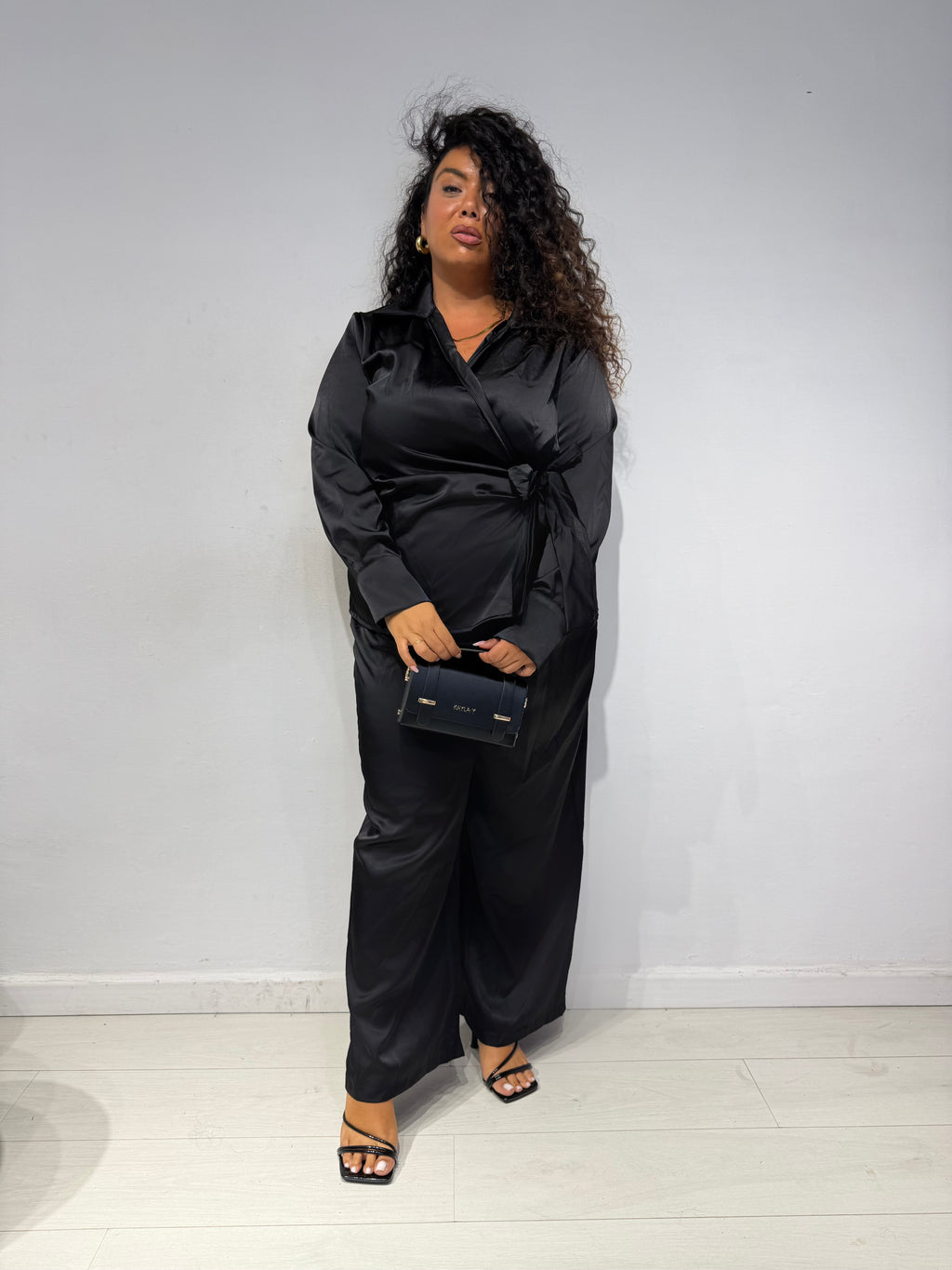 Coordinato Satin Nero