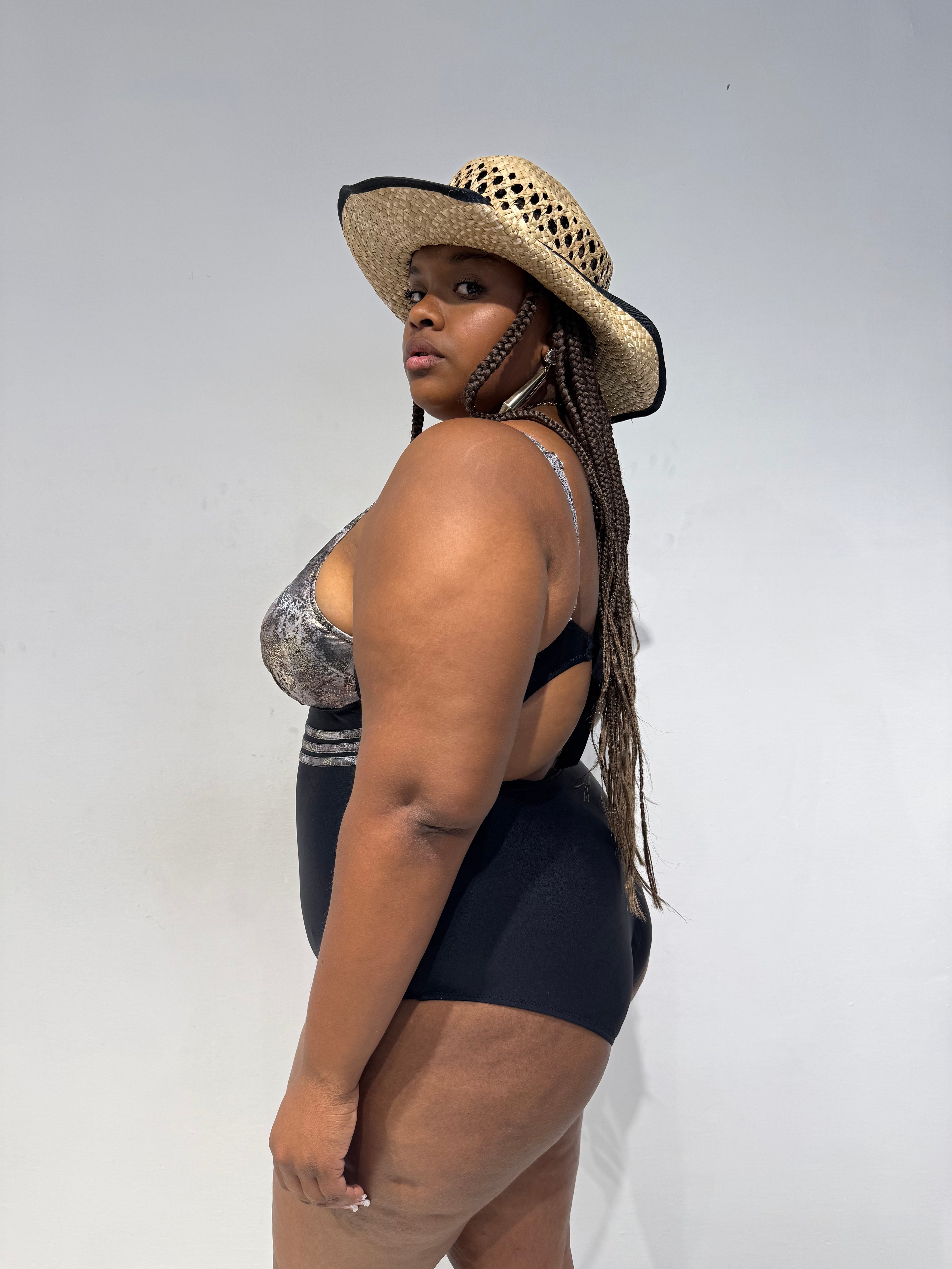 Monokini Piton Nero