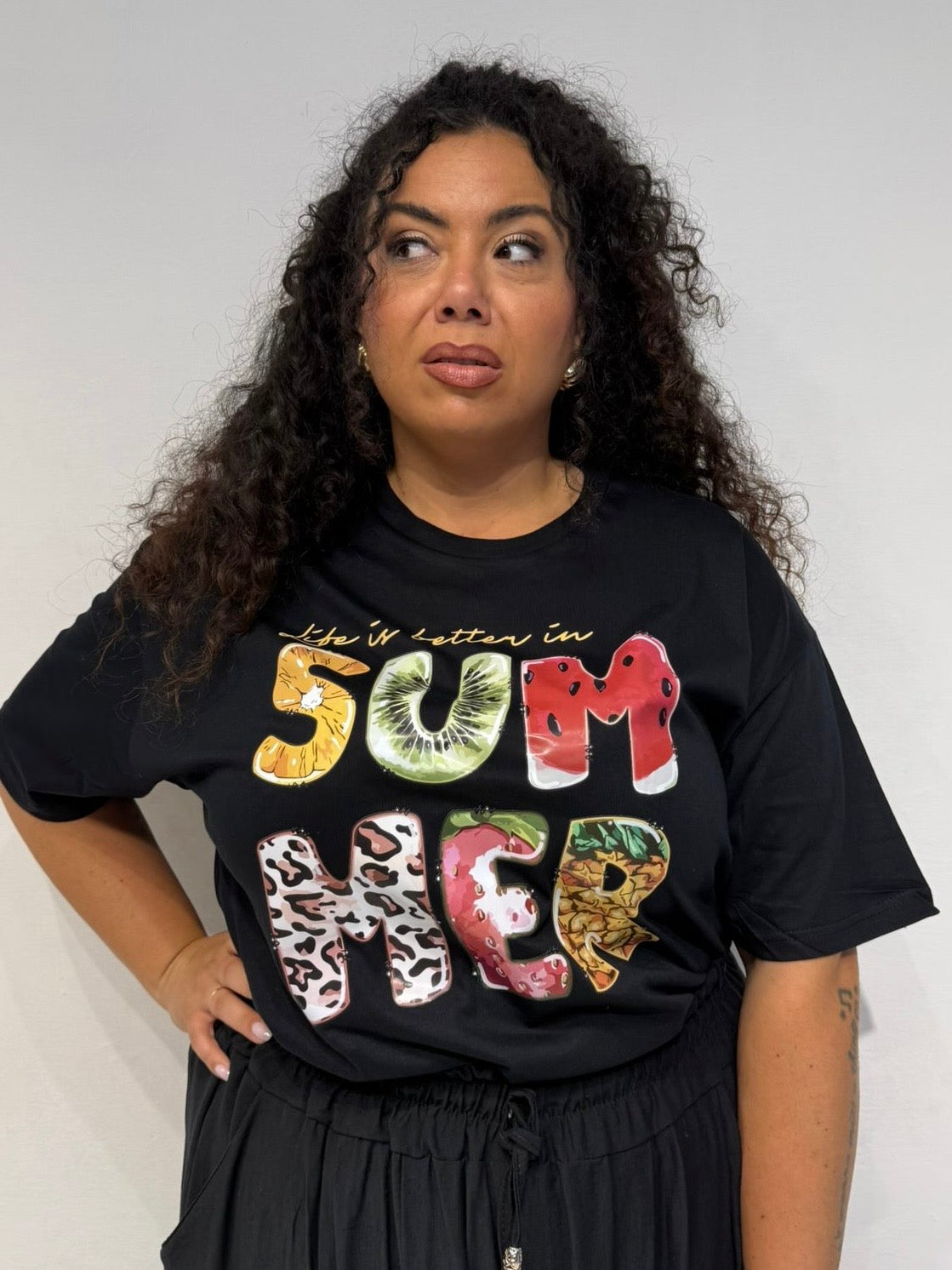 T-shirt Life Nera