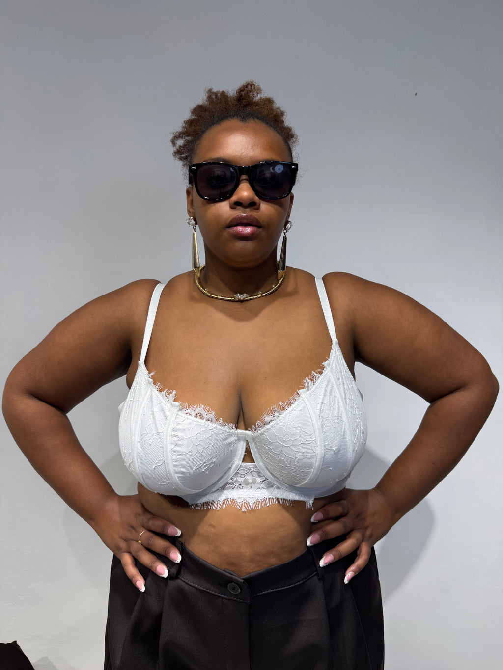 Bralette Reggiseno Bianca