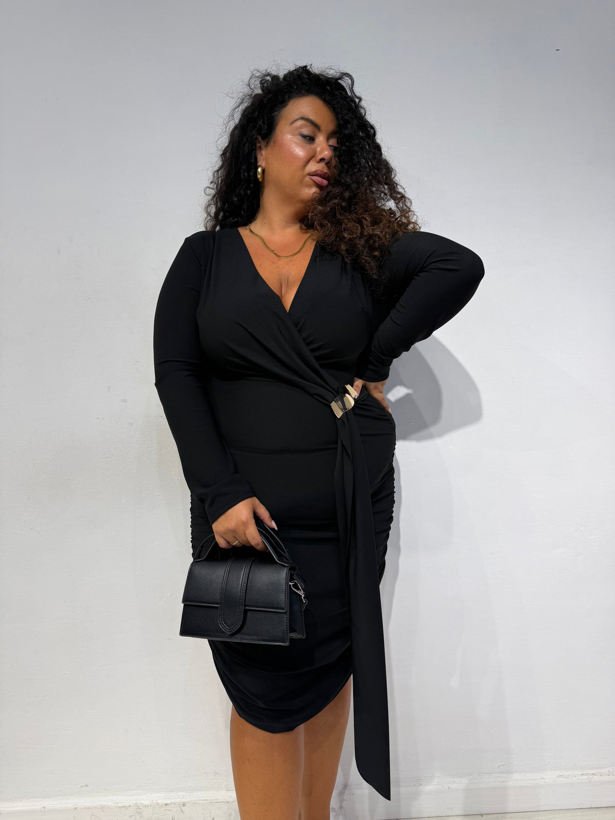 Abito Drapery Nero