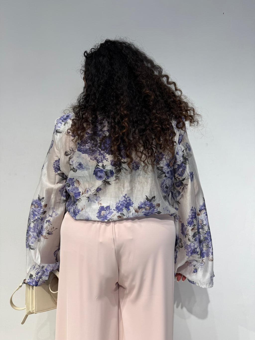 Camicia spalline Flowers Viola