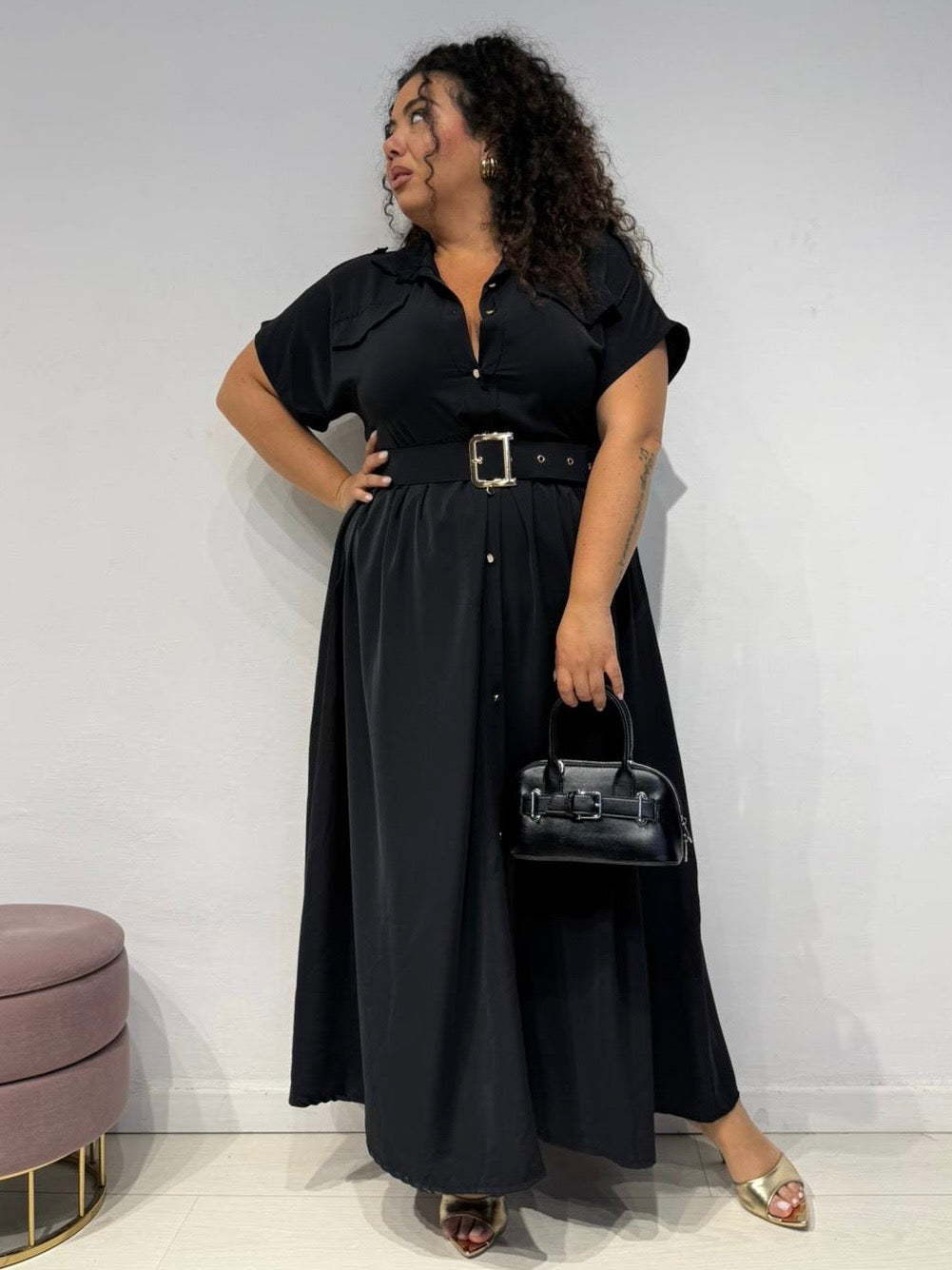 Abito Camicia Nero