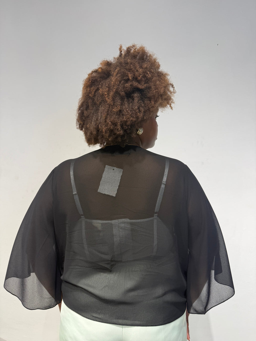 Copri Spalle Velato Nero