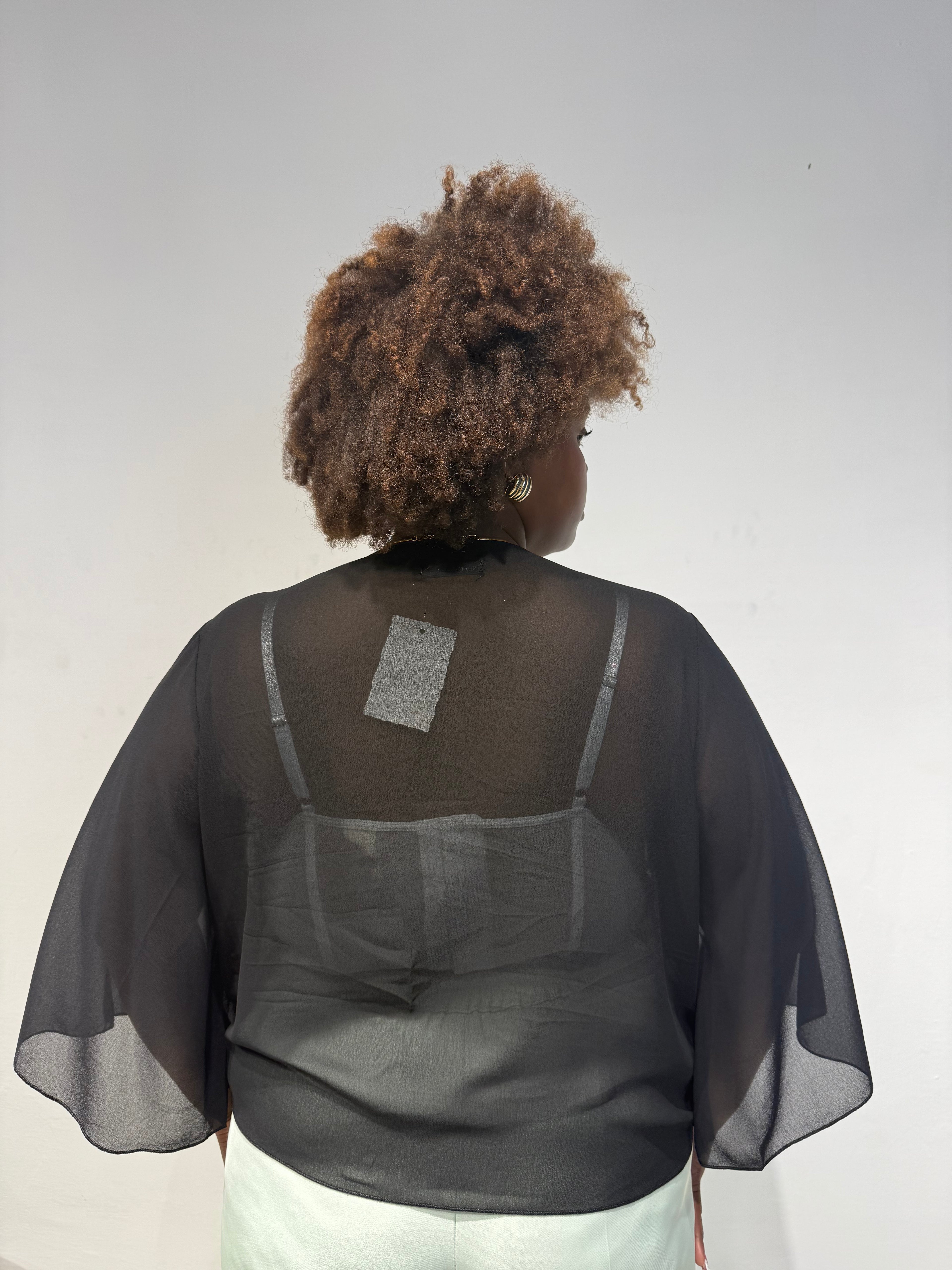 Copri Spalle Velato Nero