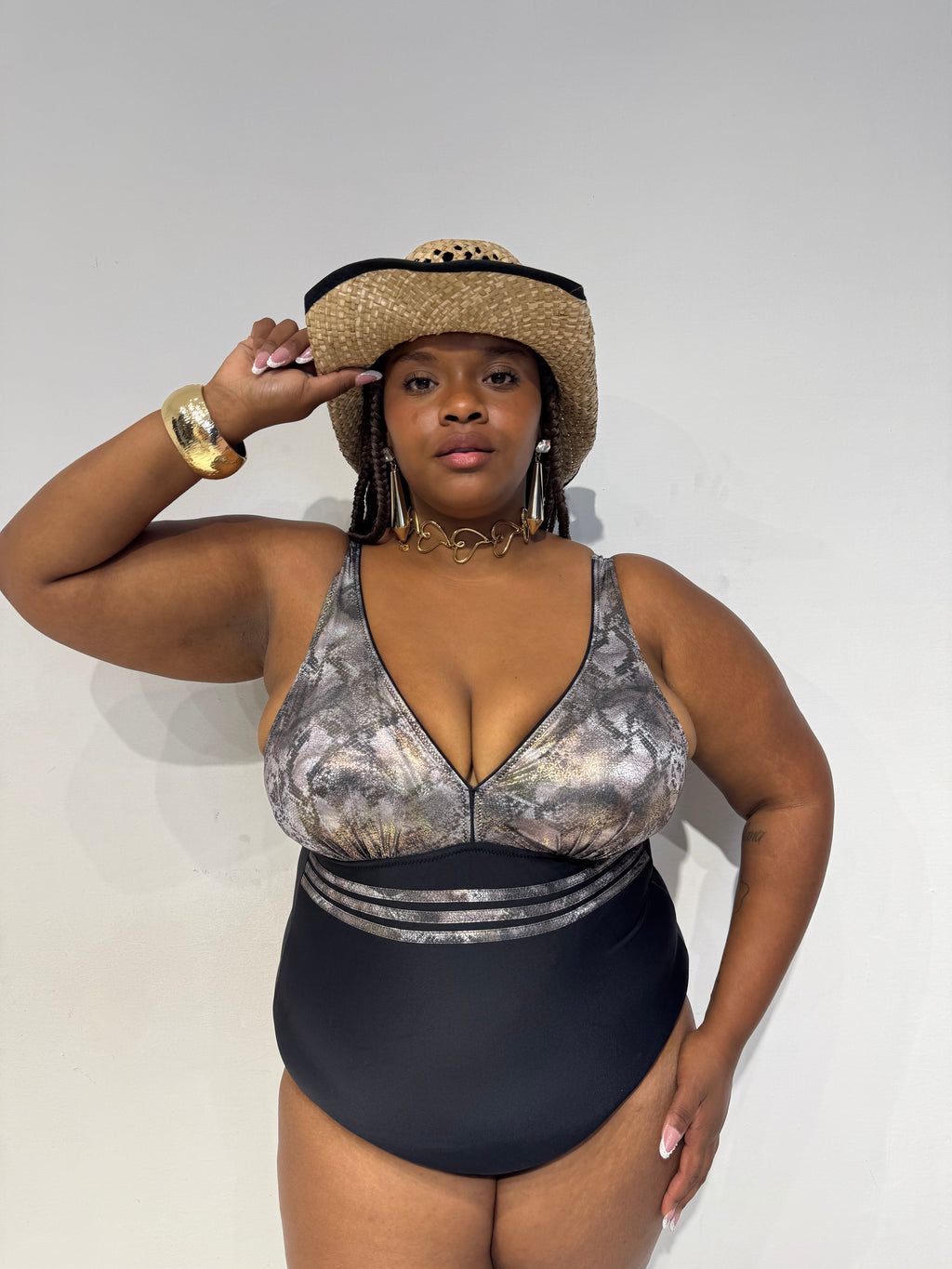 Monokini Piton Nero