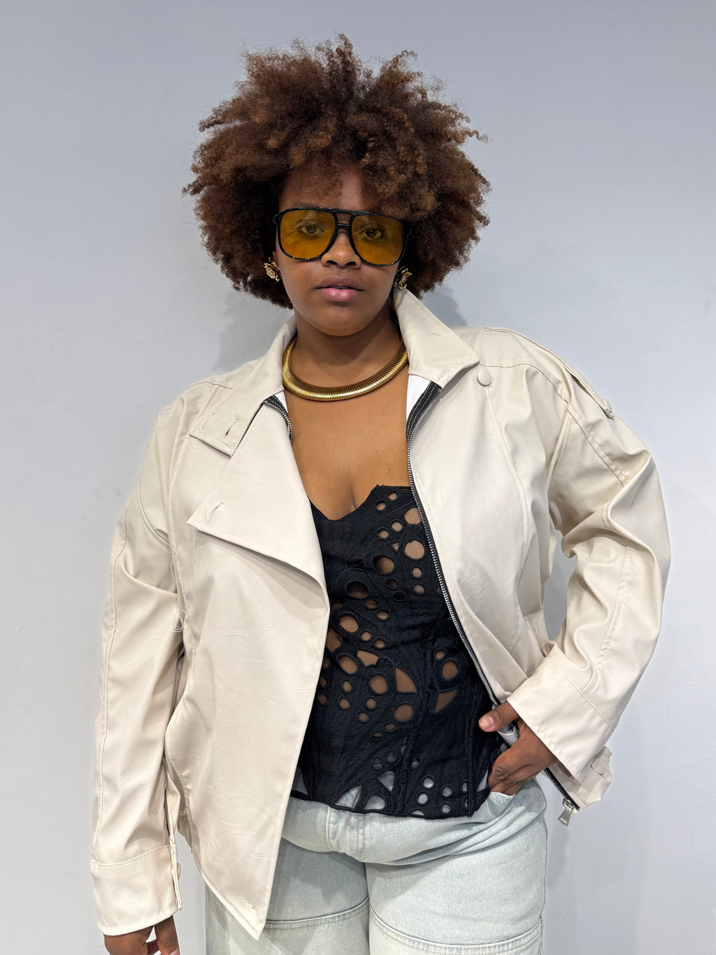 Bomber Melany Beige