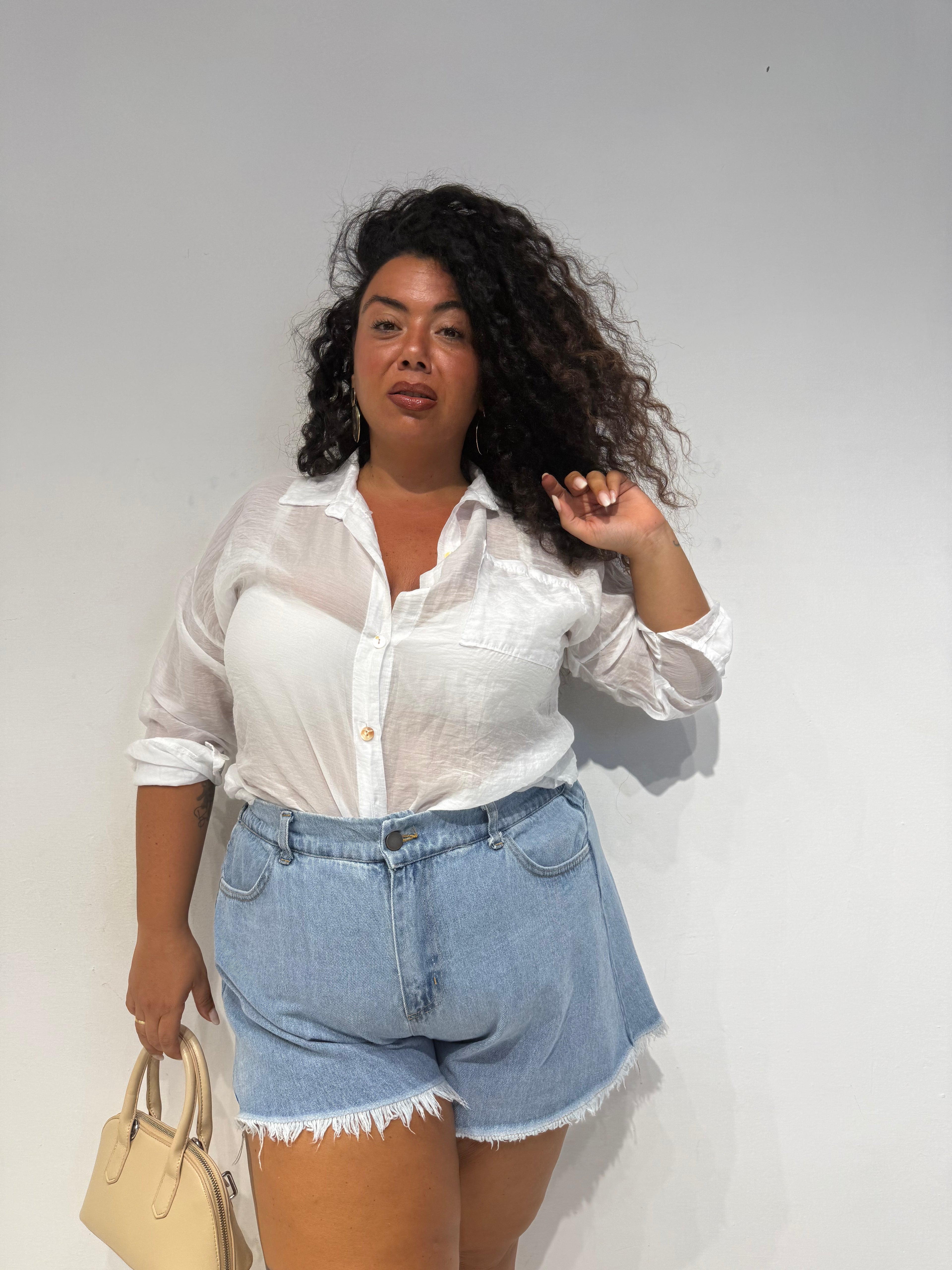 Camicia Velata Bianca