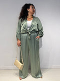 Coordinato Satine Verde Militare