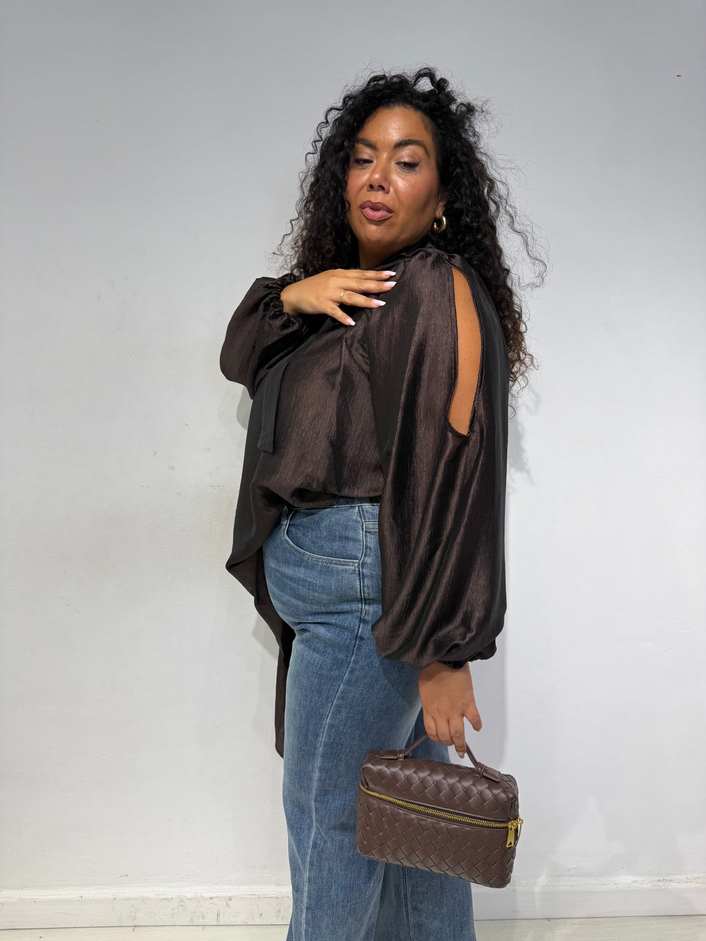 Blusa Flake Testa di Moro