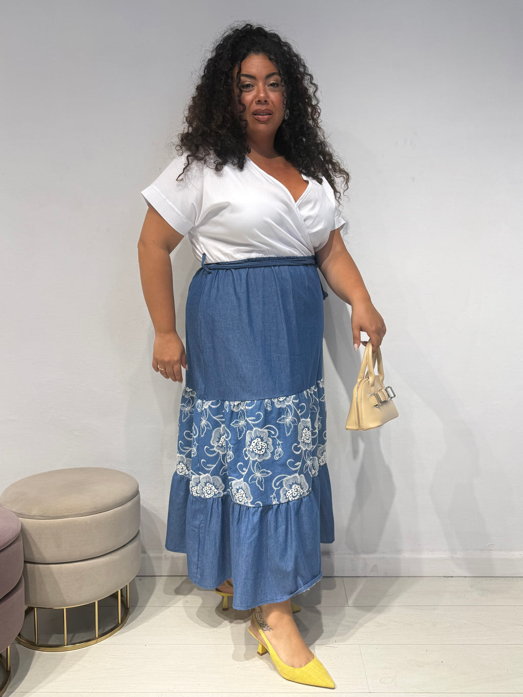Abito Jeans Bicolor