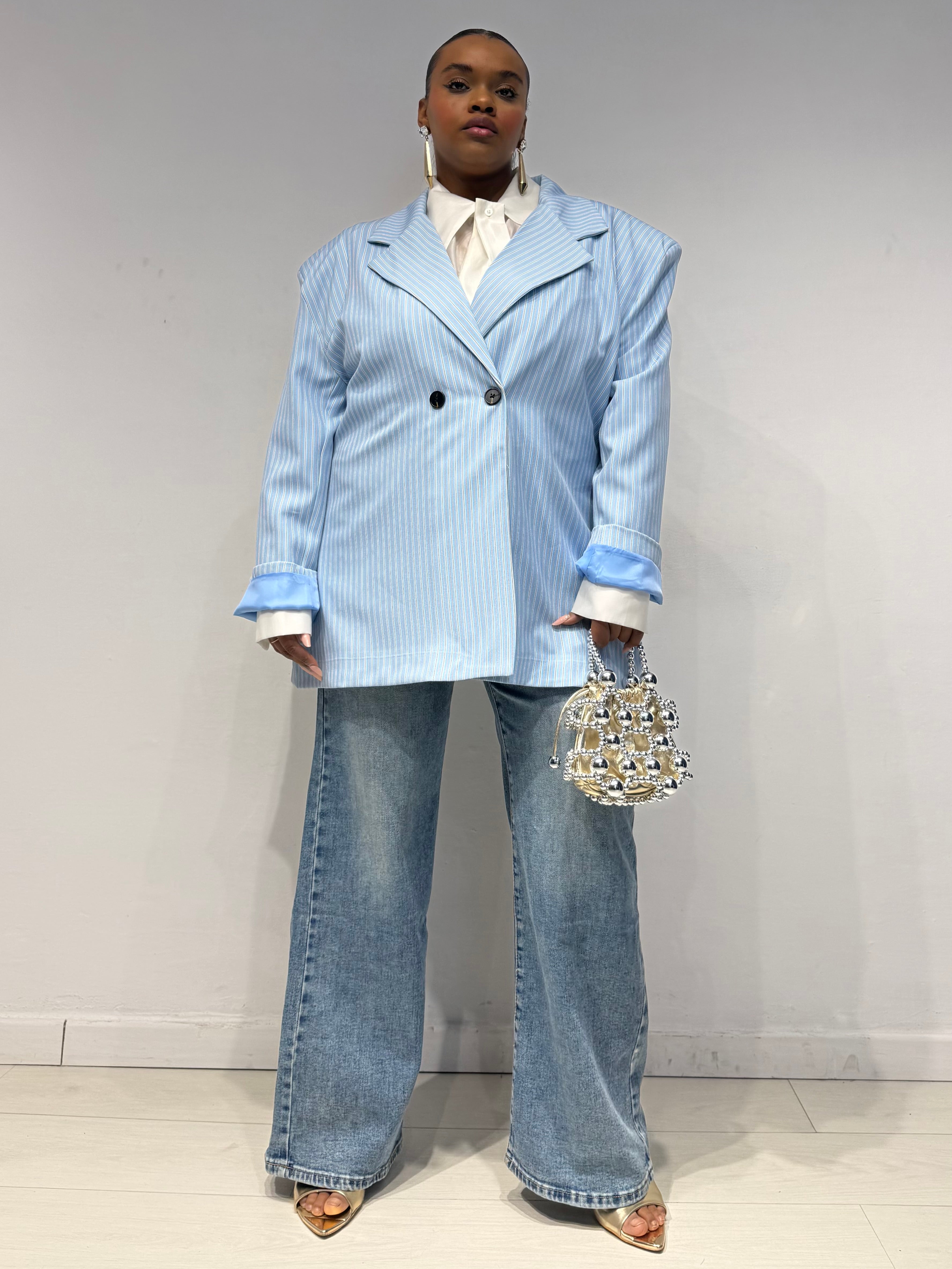 Giacca Colorfull Celeste