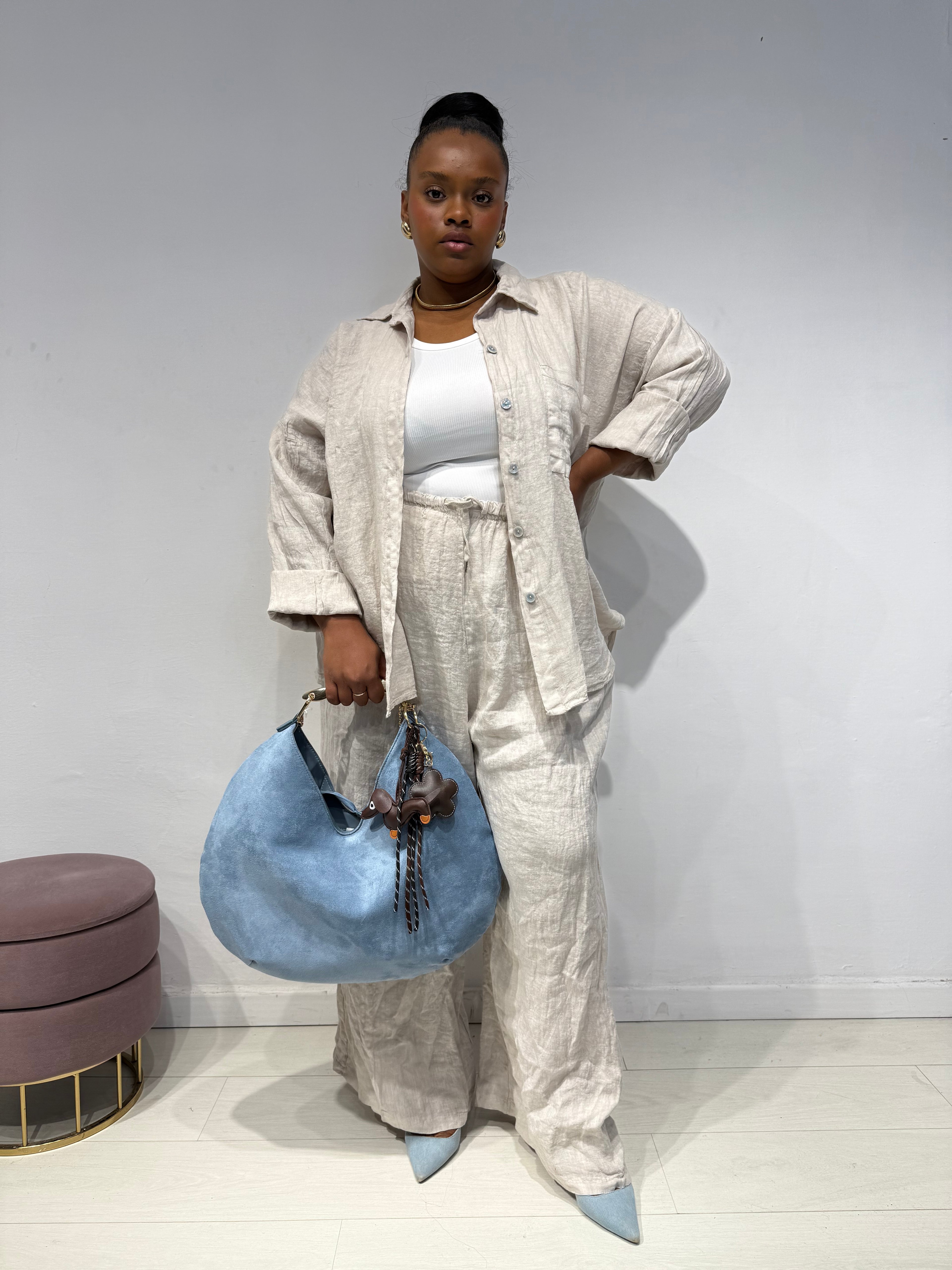 Coordinato 100% Lino Beige