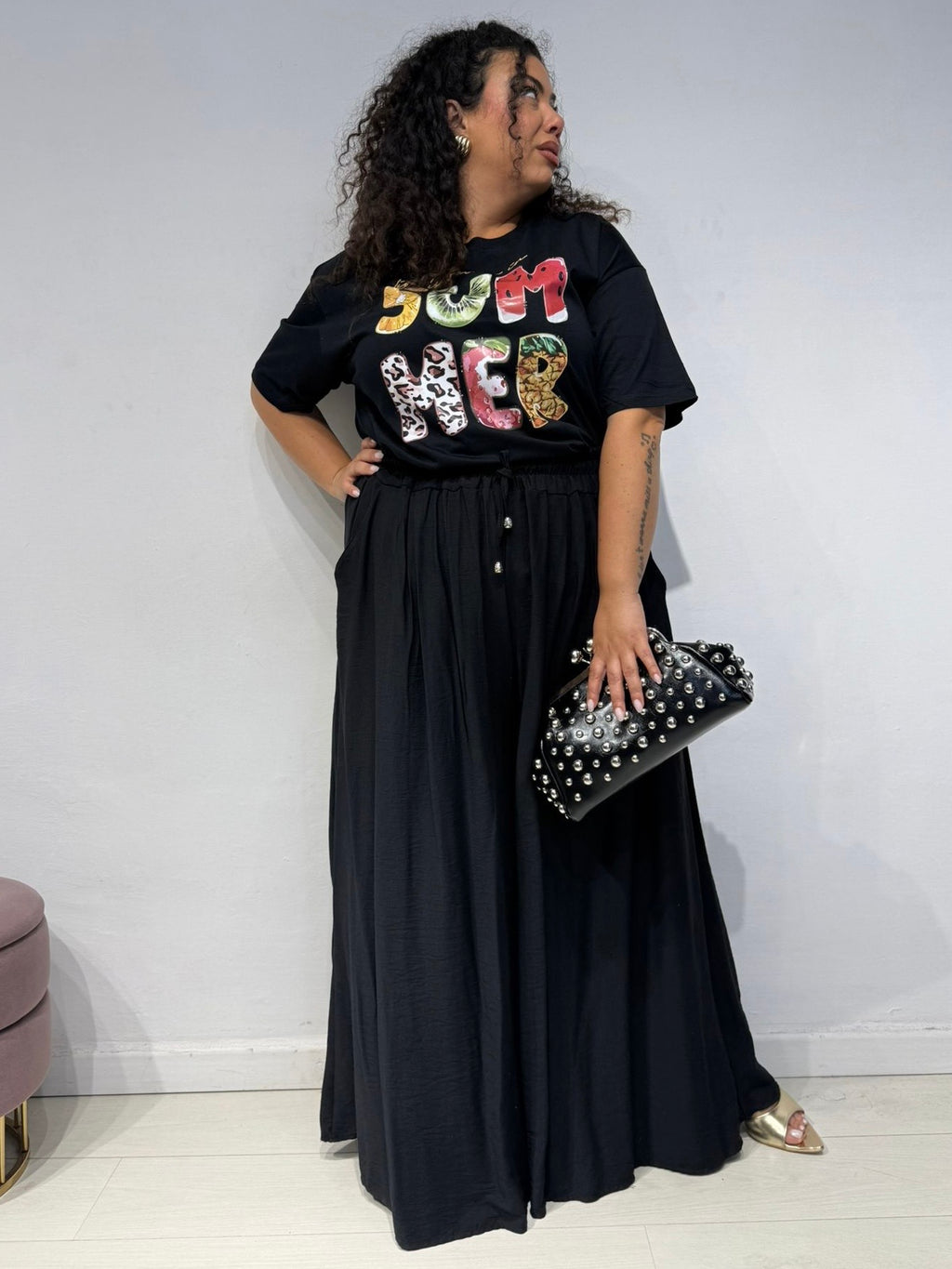 Pantaloni Melany Nero