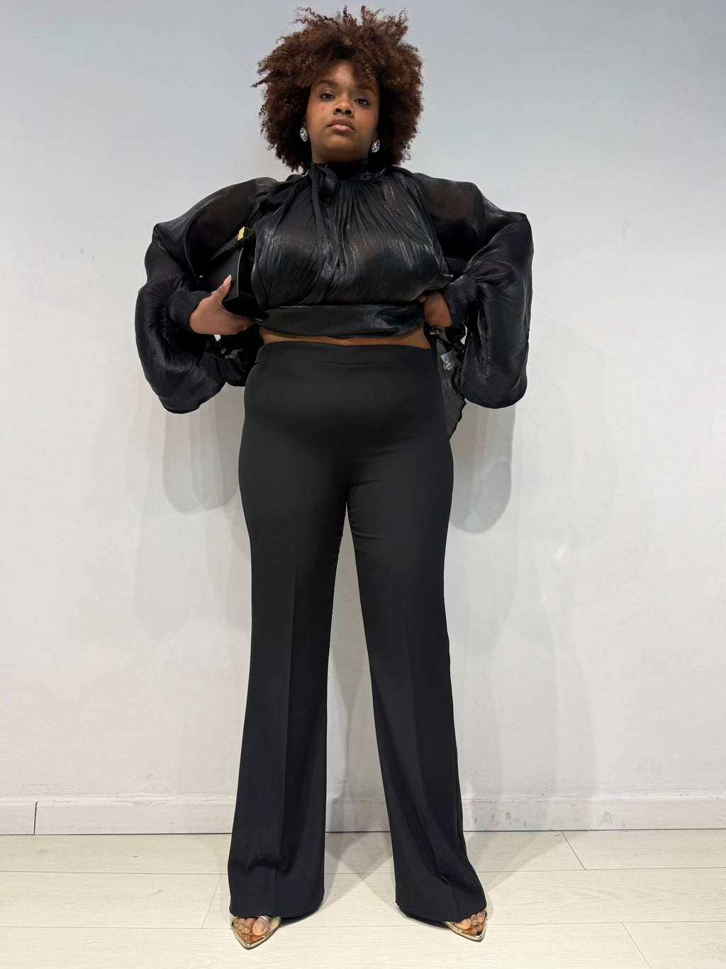 Pantaloni Kady Zampa Neri