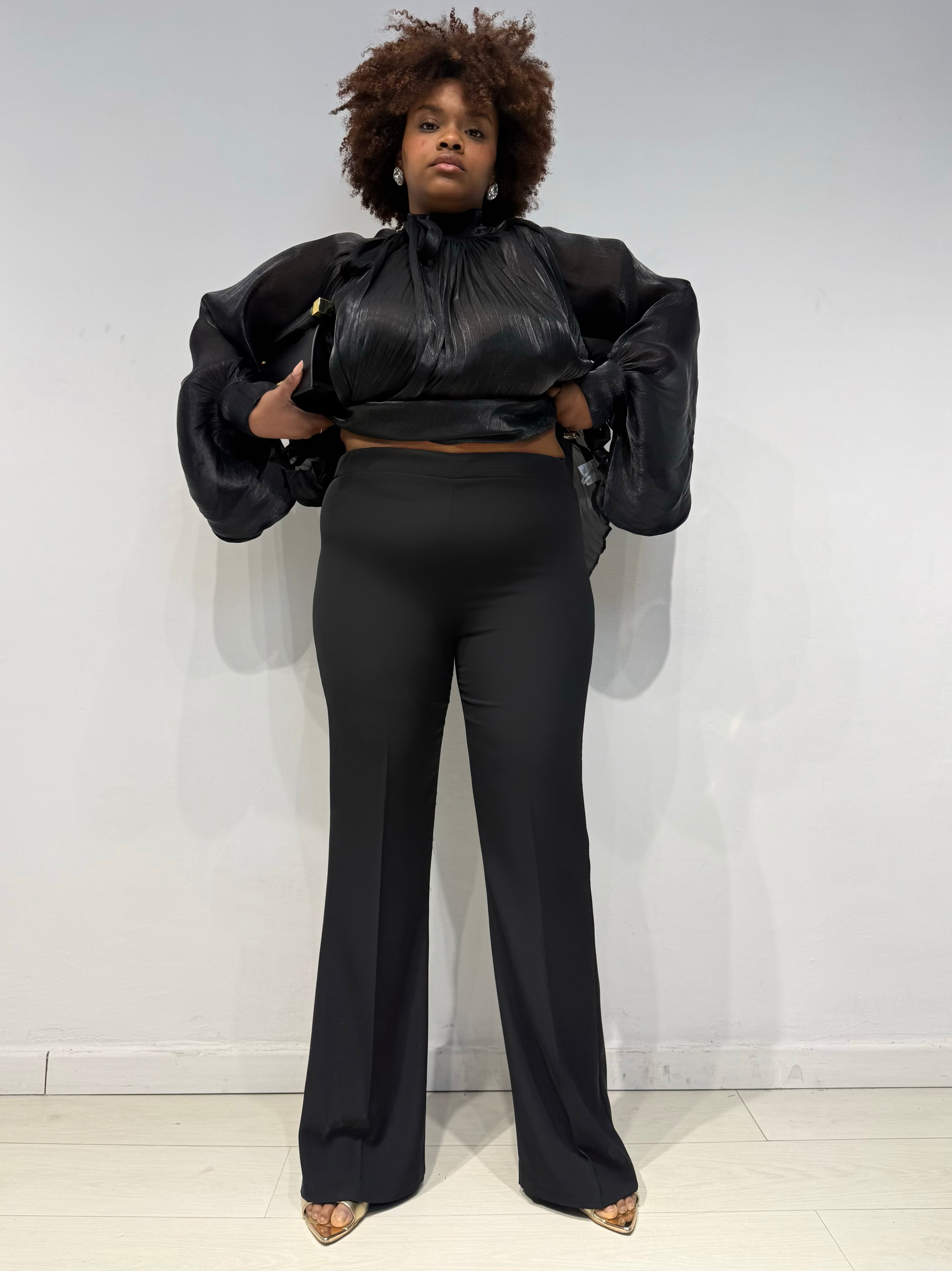 Pantaloni Kady Zampa Neri