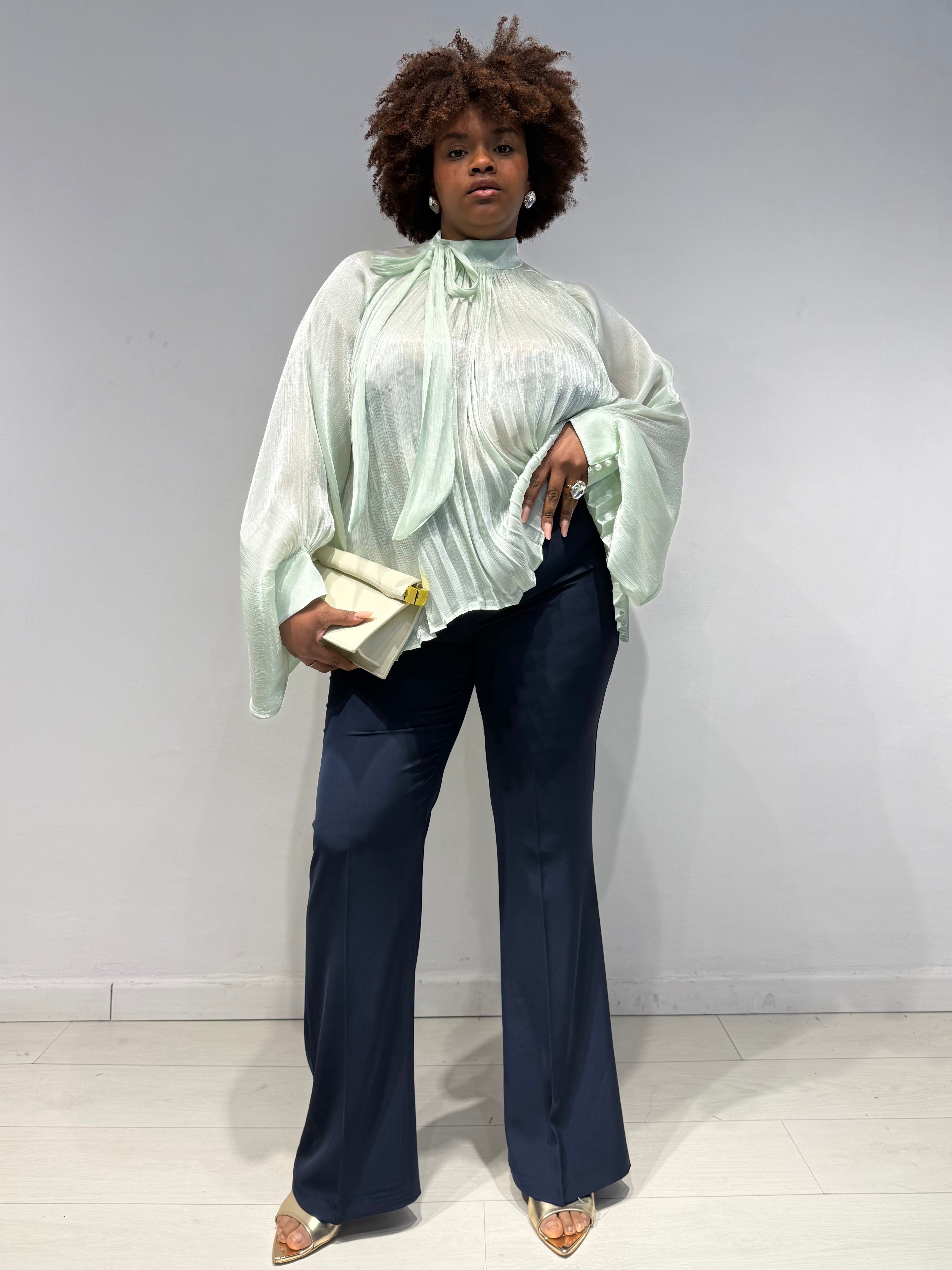 Pantaloni Kady Zampa Blu