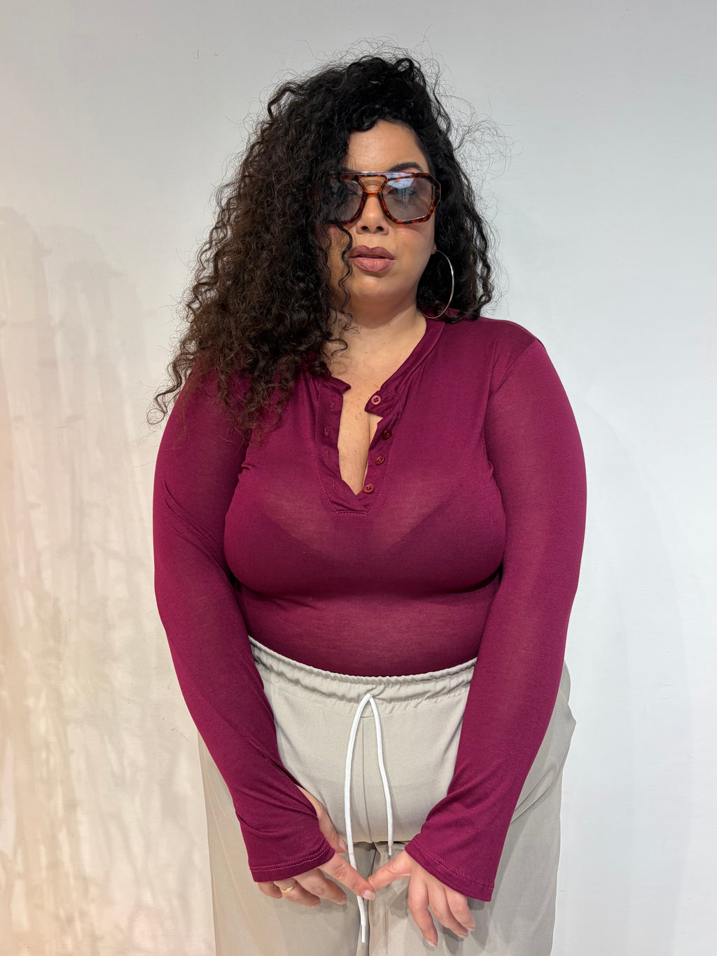 Maglia Serafina Bordeaux