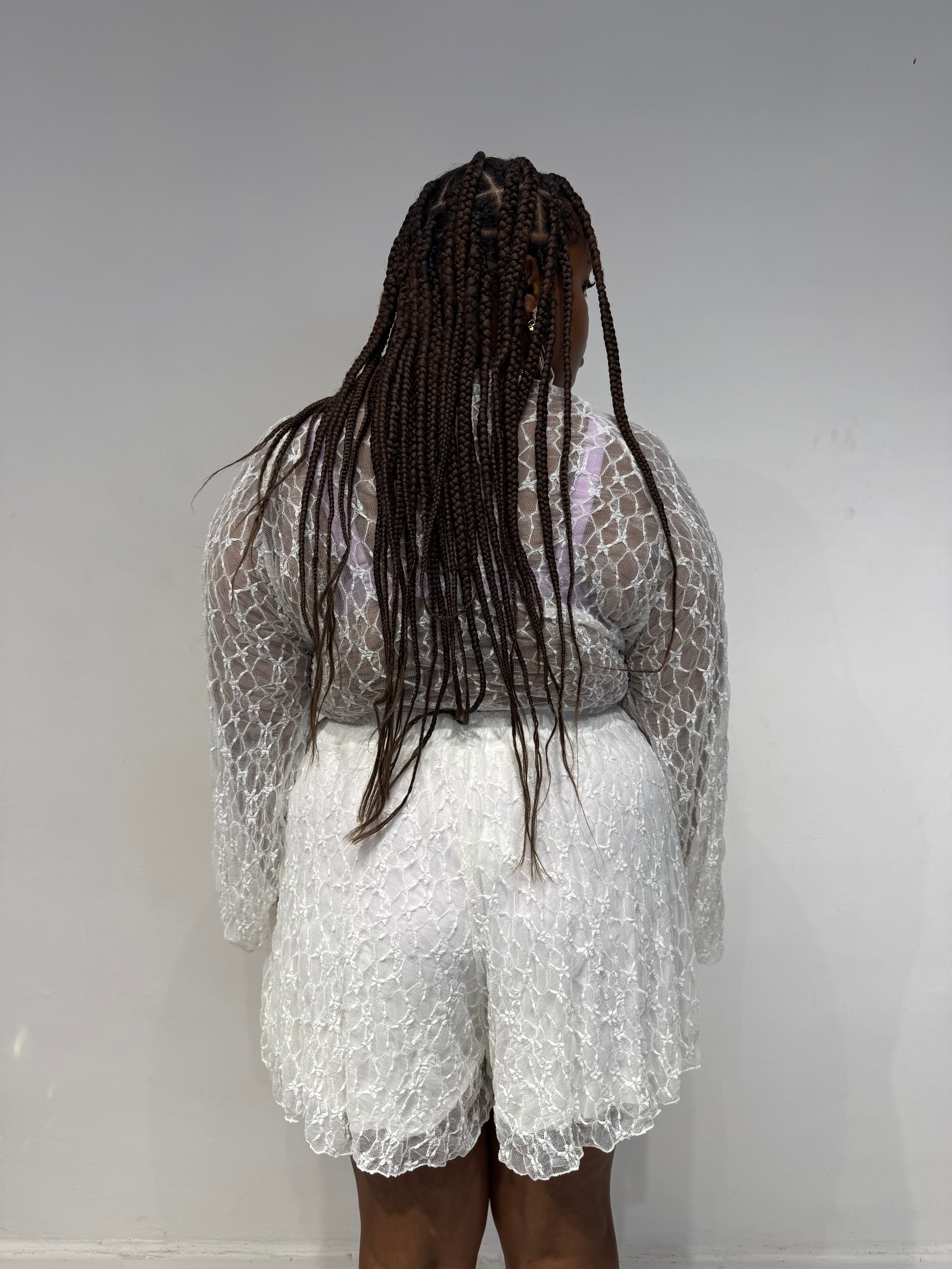 Coordinato Lurex Bianco
