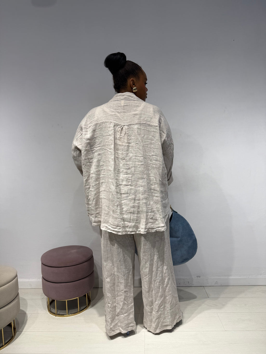 Coordinato 100% Lino Beige
